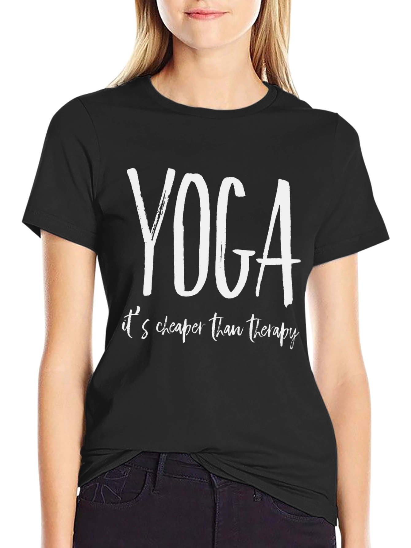 Yoga Cheaper Than Therapy Graphic Tee