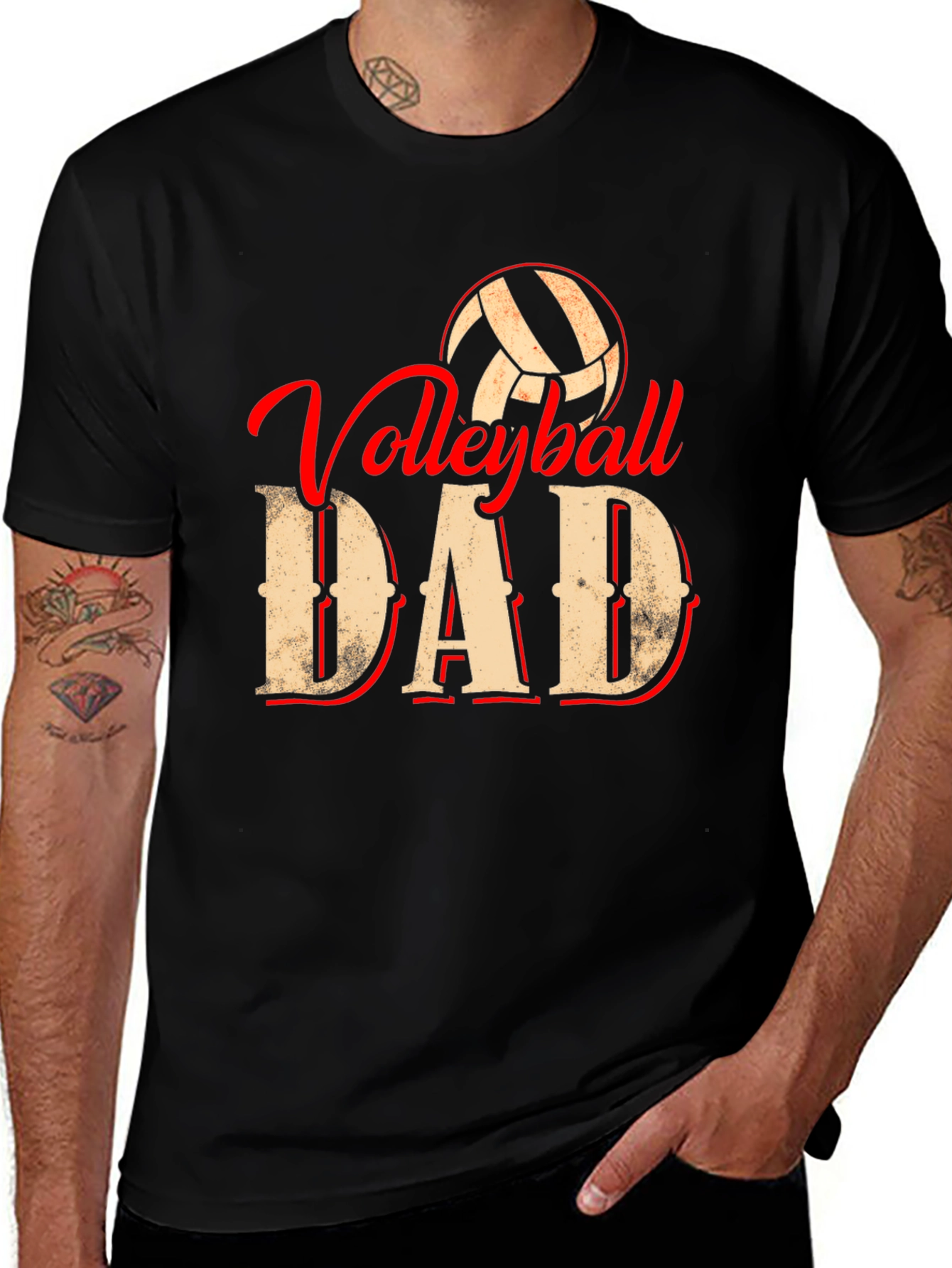 Volleyball Dad Graphic T-Shirt