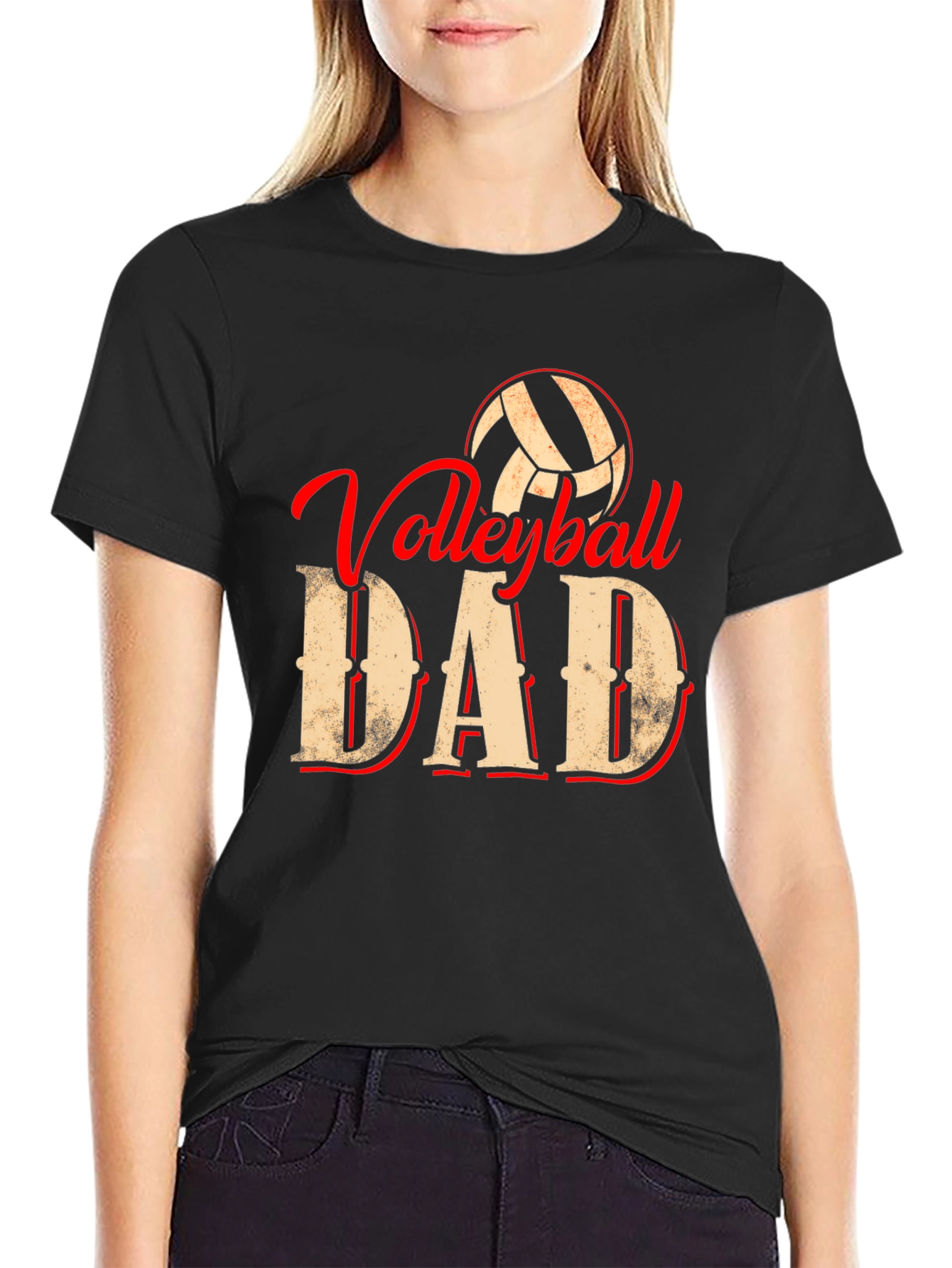 Volleyball Dad Graphic T-Shirt