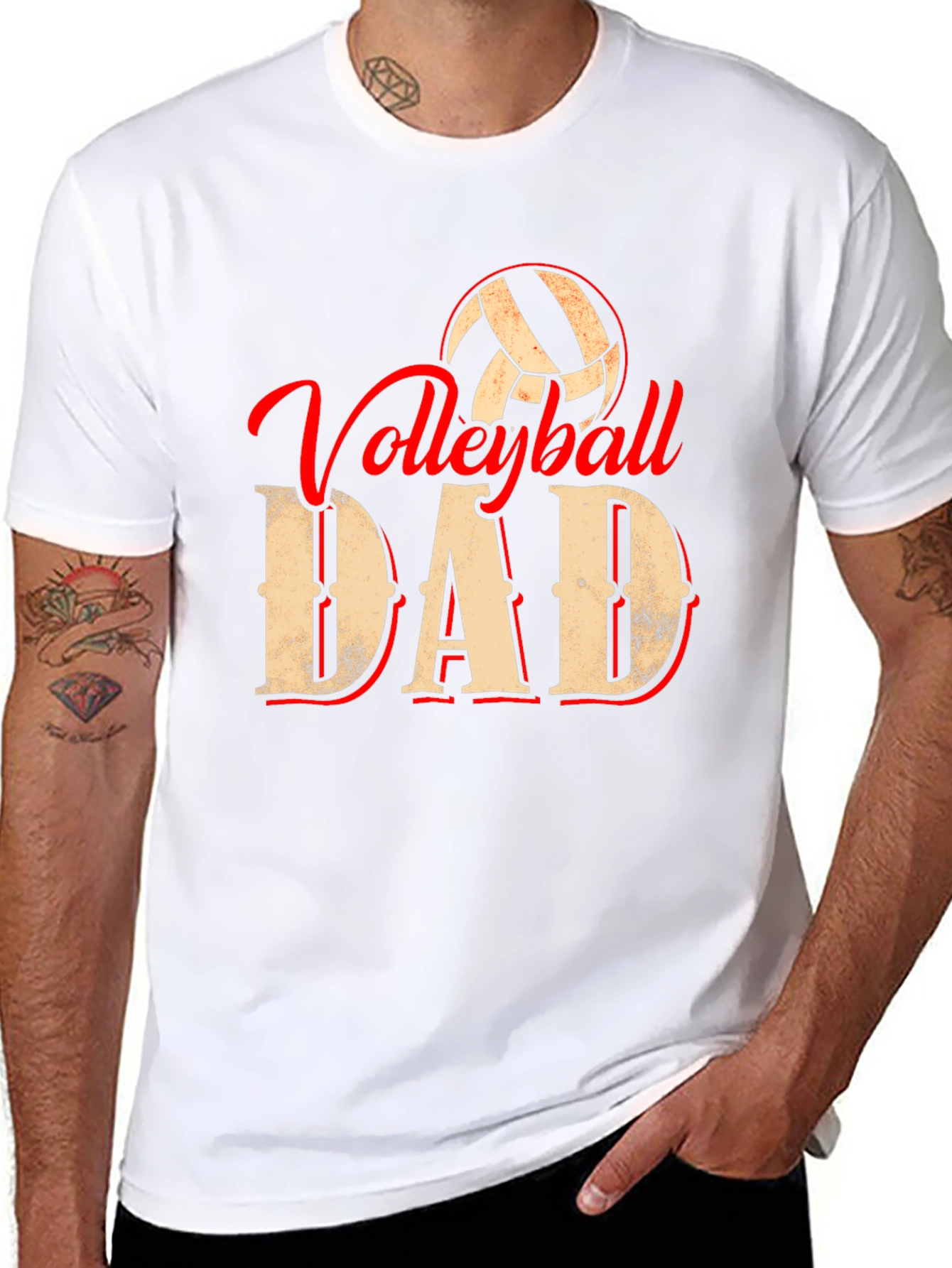 Volleyball Dad Graphic T-Shirt