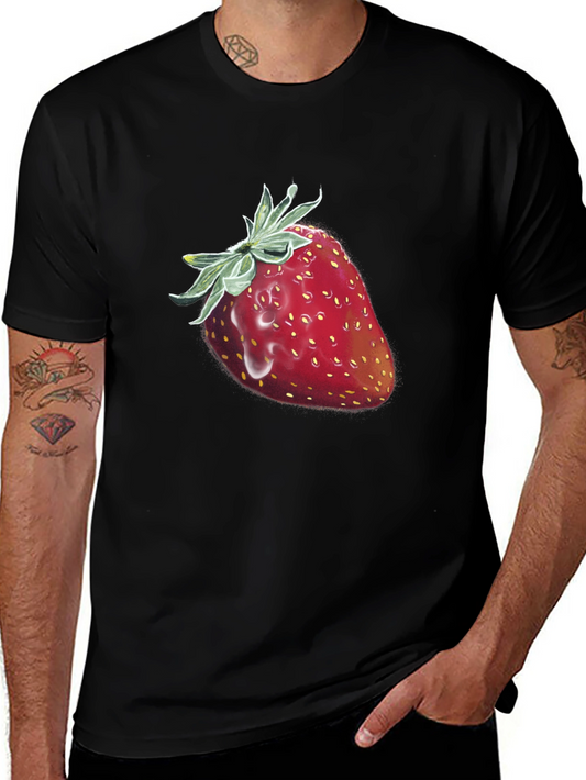 Strawberry Graphic T-Shirt - Fruit Lover Tee