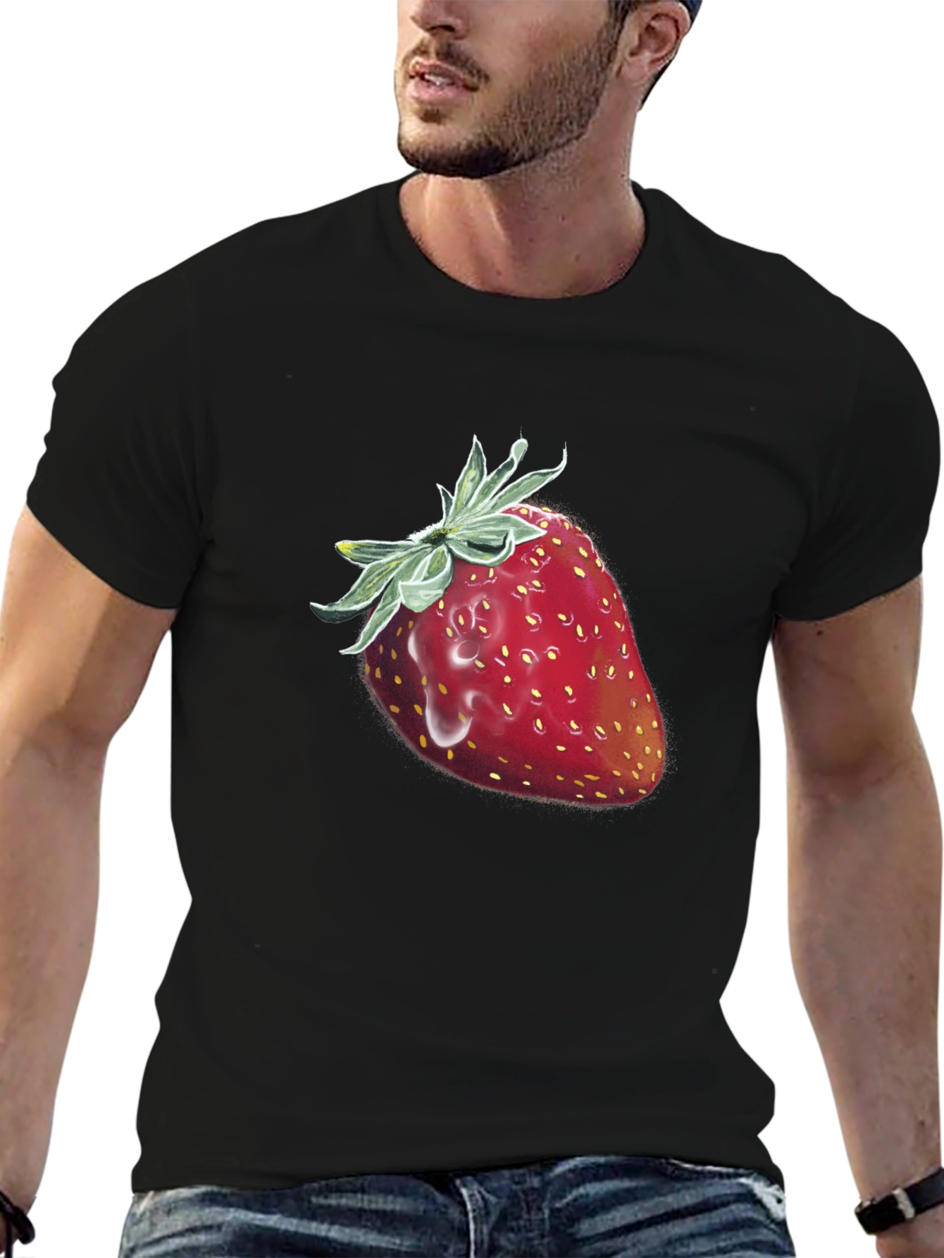Strawberry Graphic T-Shirt - Fruit Lover Tee
