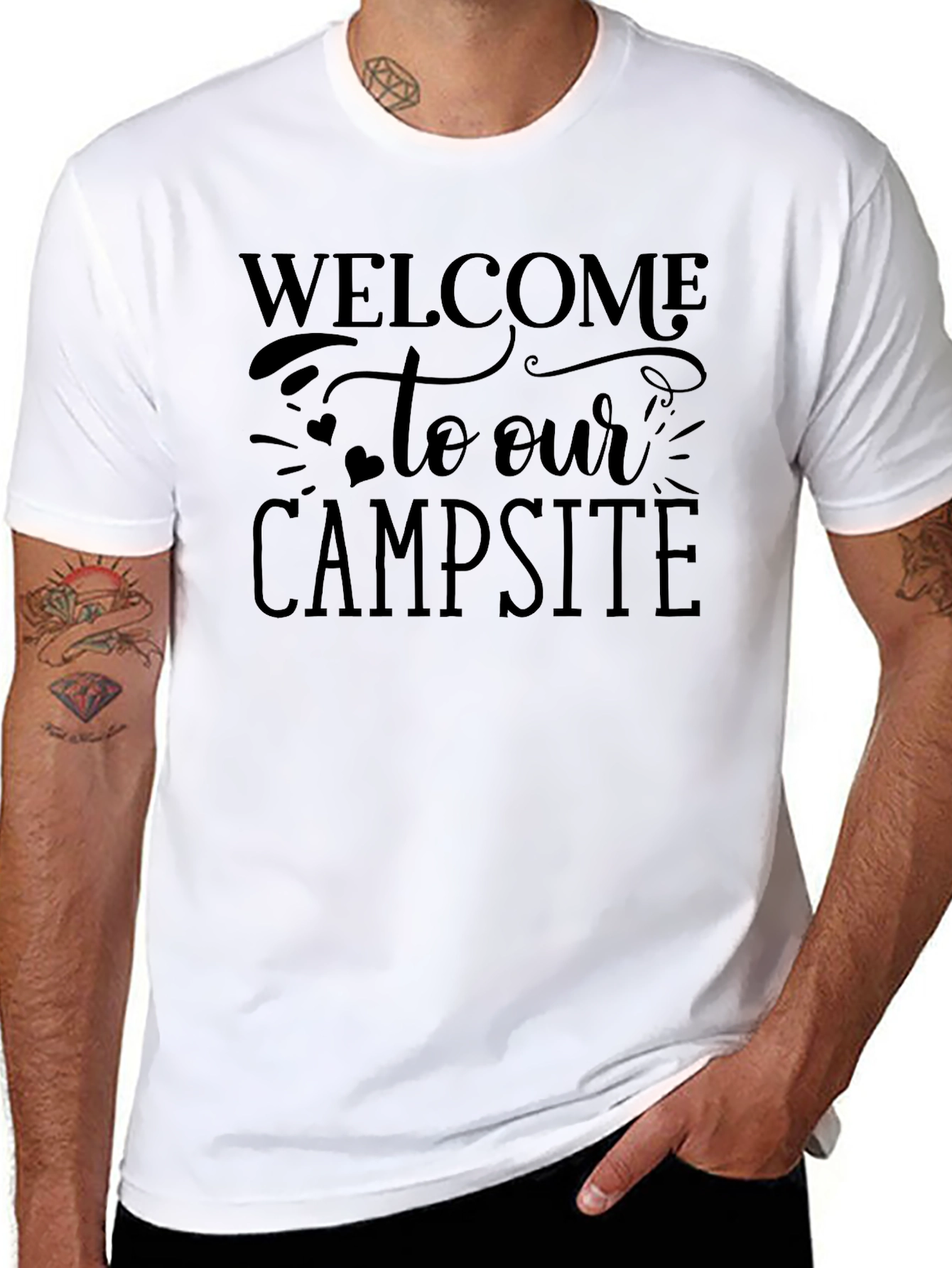 Welcome to Our Campsite Graphic T-Shirt