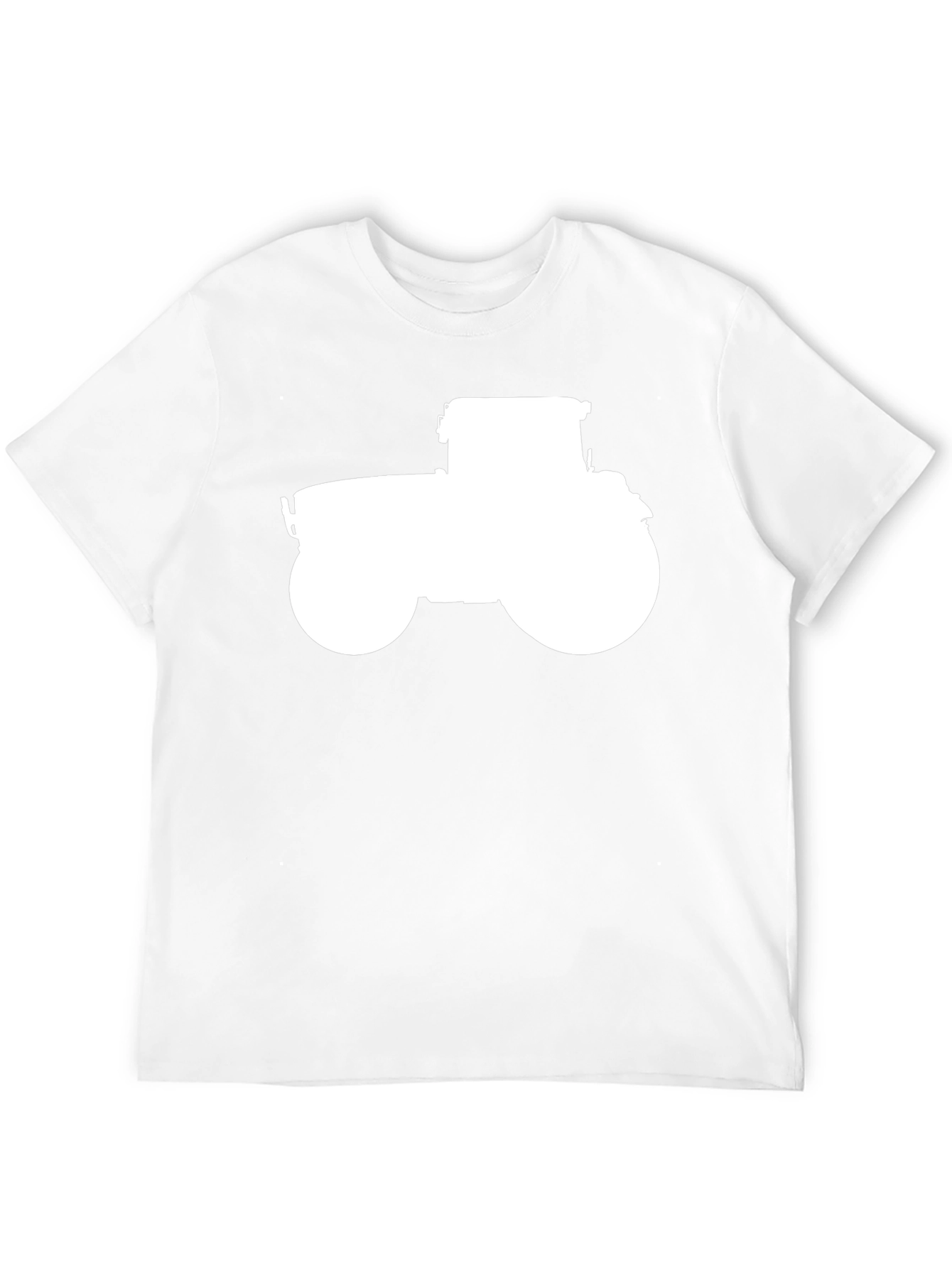 Tractor Graphic Tee - Black Cotton Casual Shirt