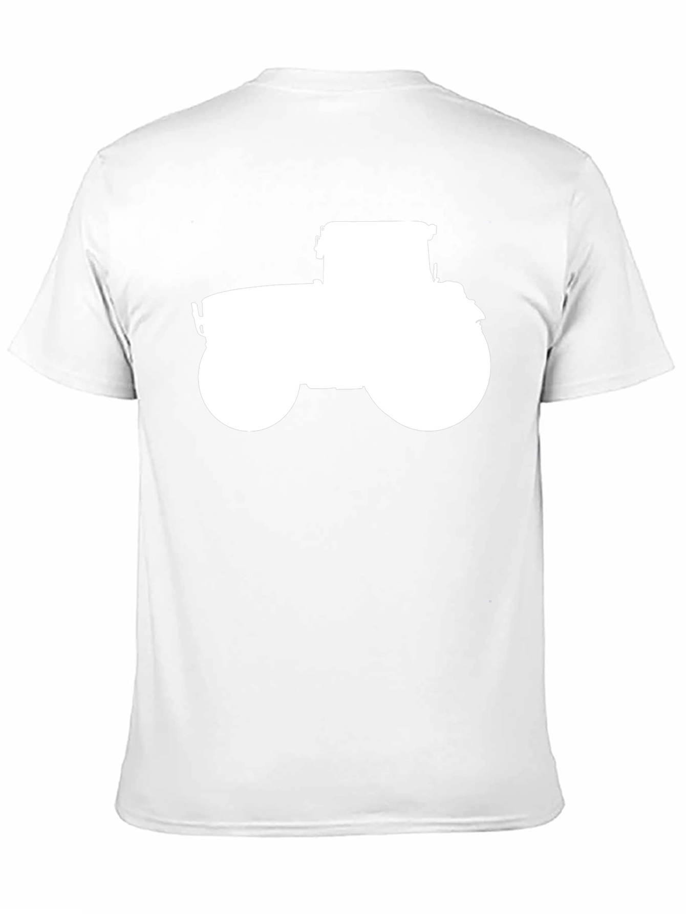 Tractor Graphic Tee - Black Cotton Casual Shirt
