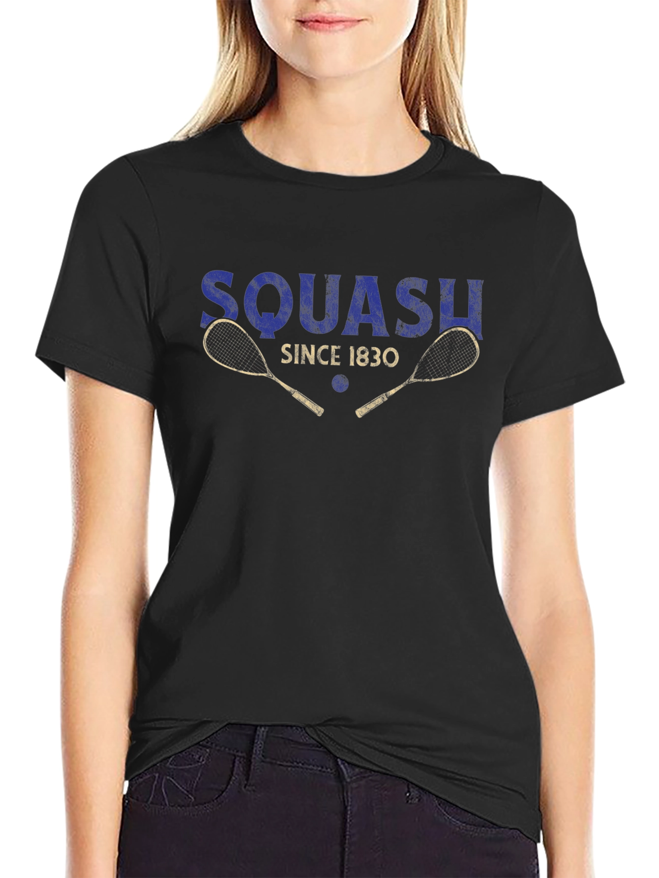 Squash Since 1830 Black Graphic Tee