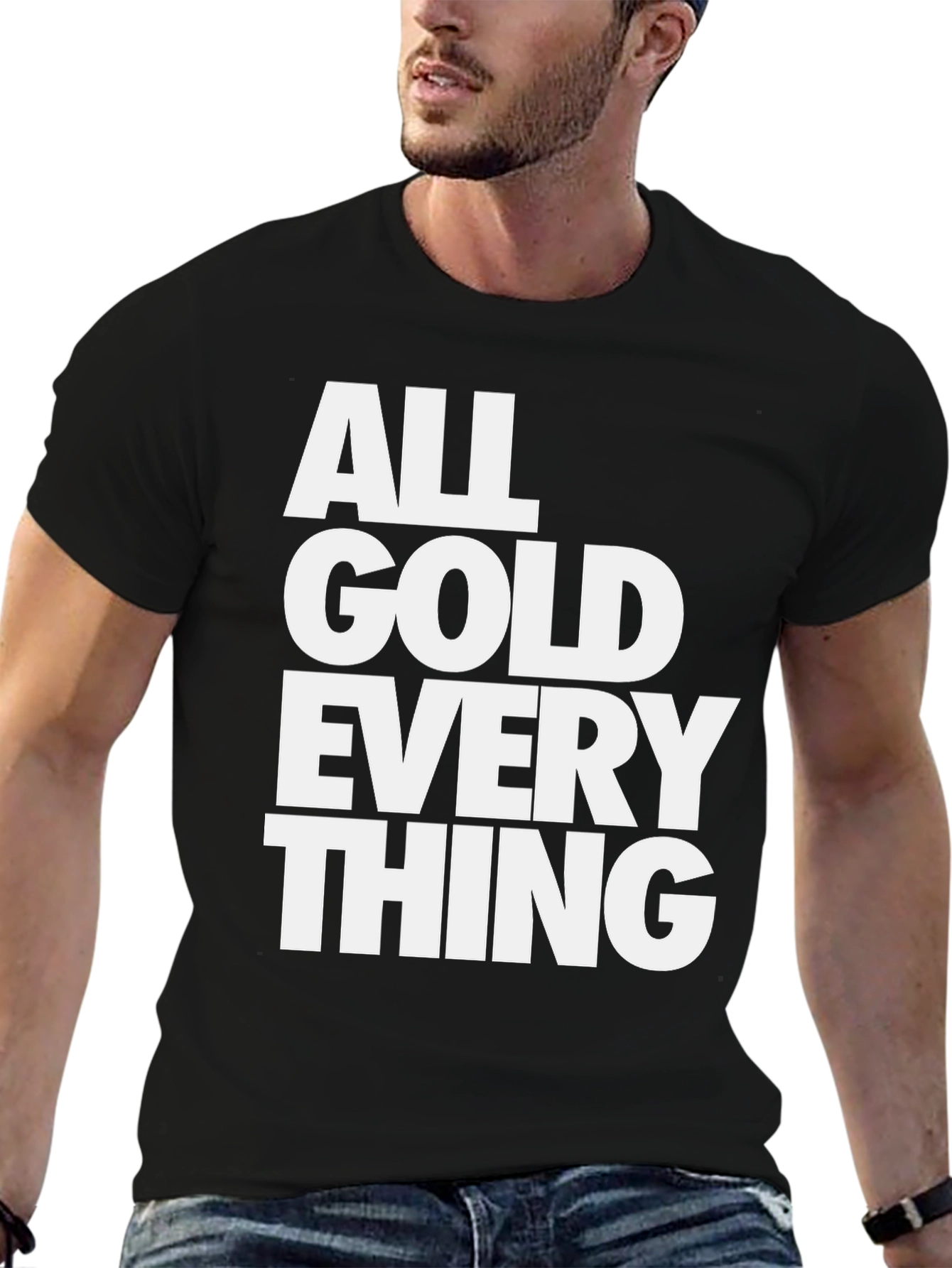 All Gold Everything Graphic Tee - Black