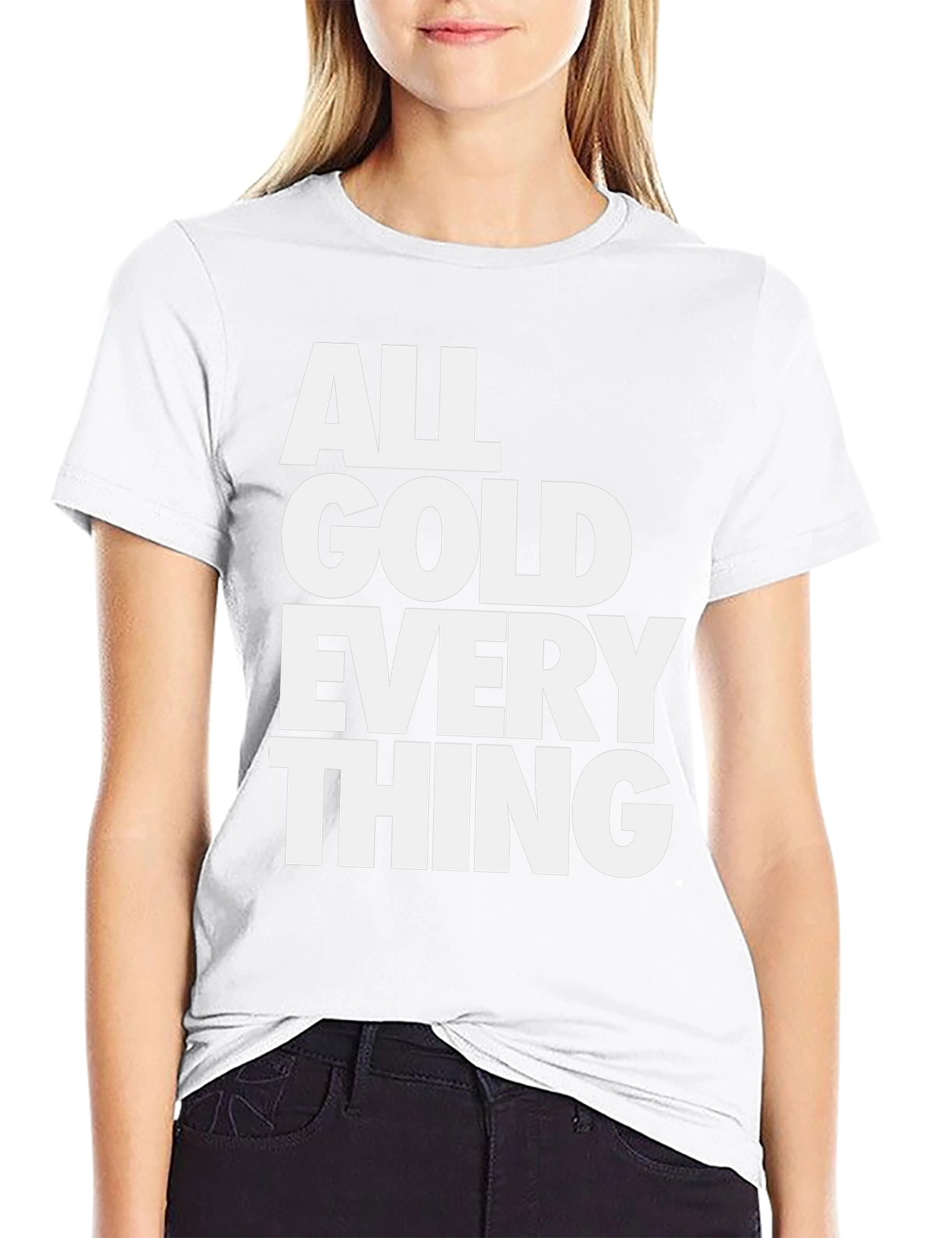 All Gold Everything Graphic Tee - Black