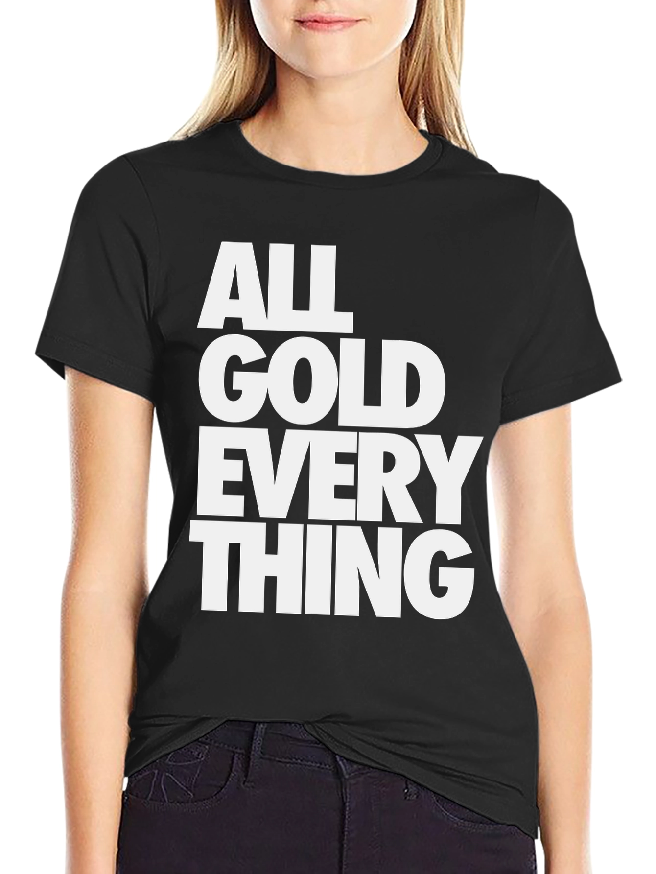 All Gold Everything Graphic Tee - Black