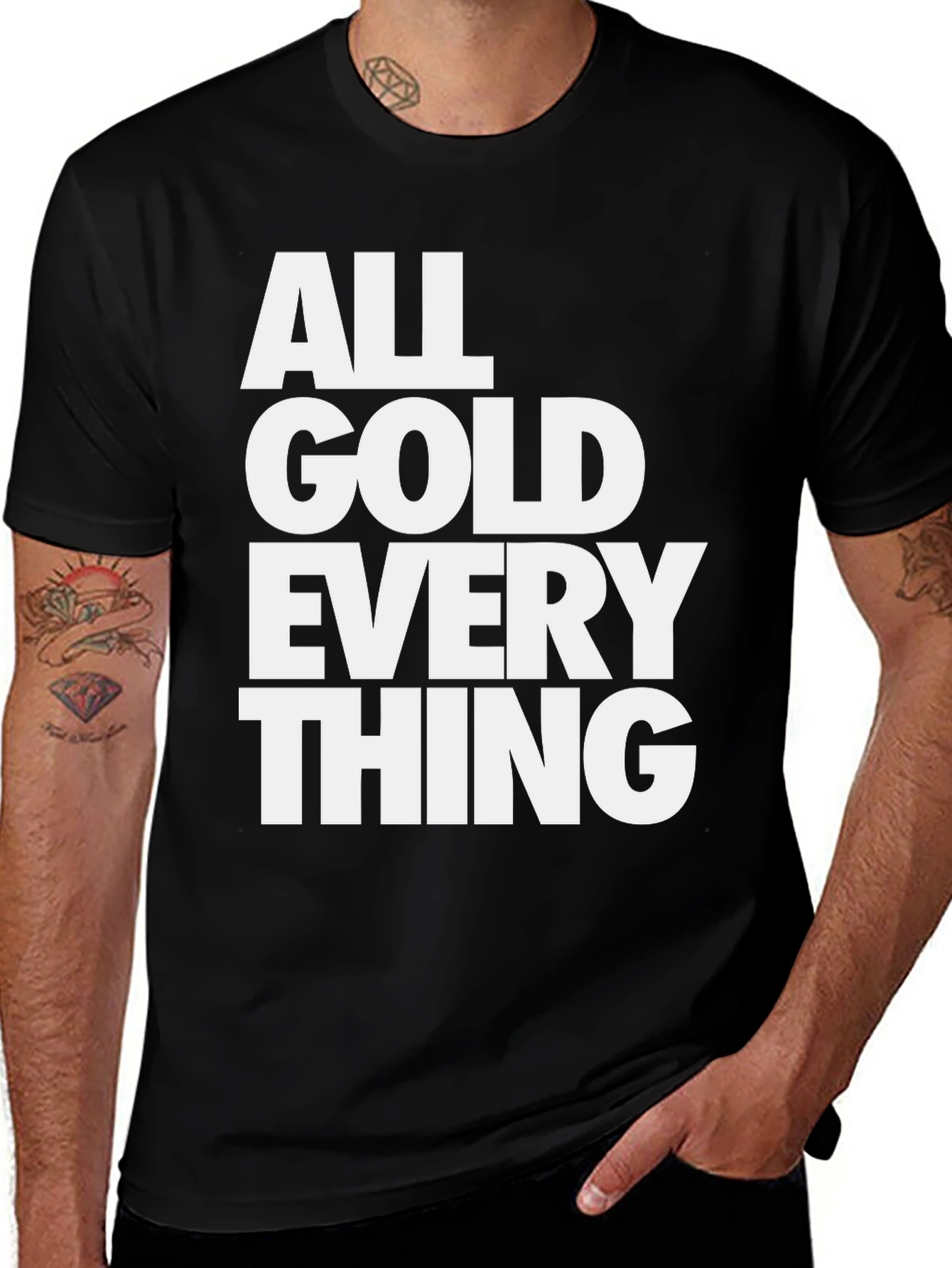 All Gold Everything Graphic Tee - Black