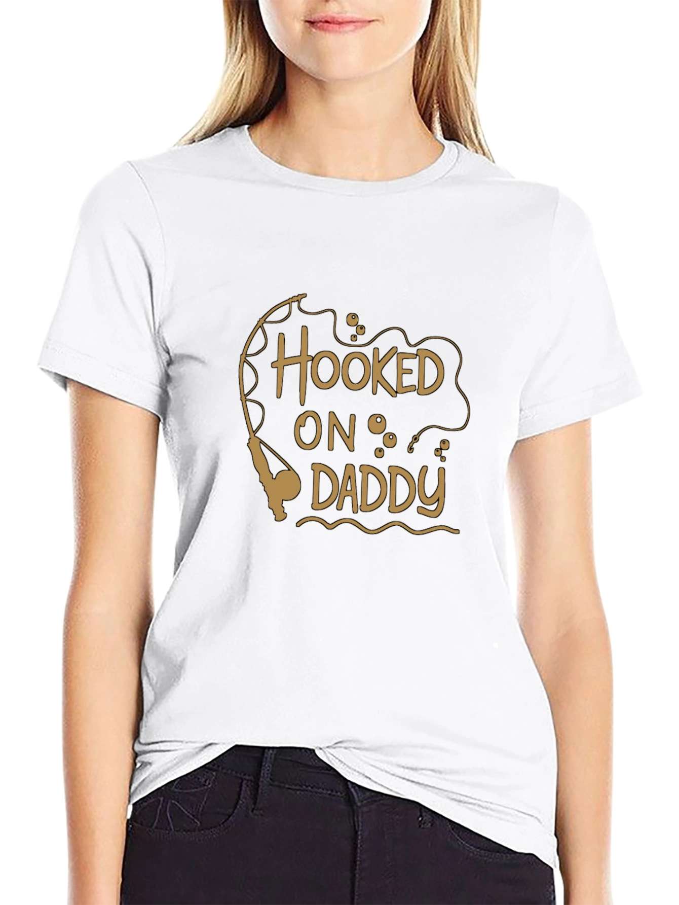 Hooked on Daddy Mens Graphic Tee