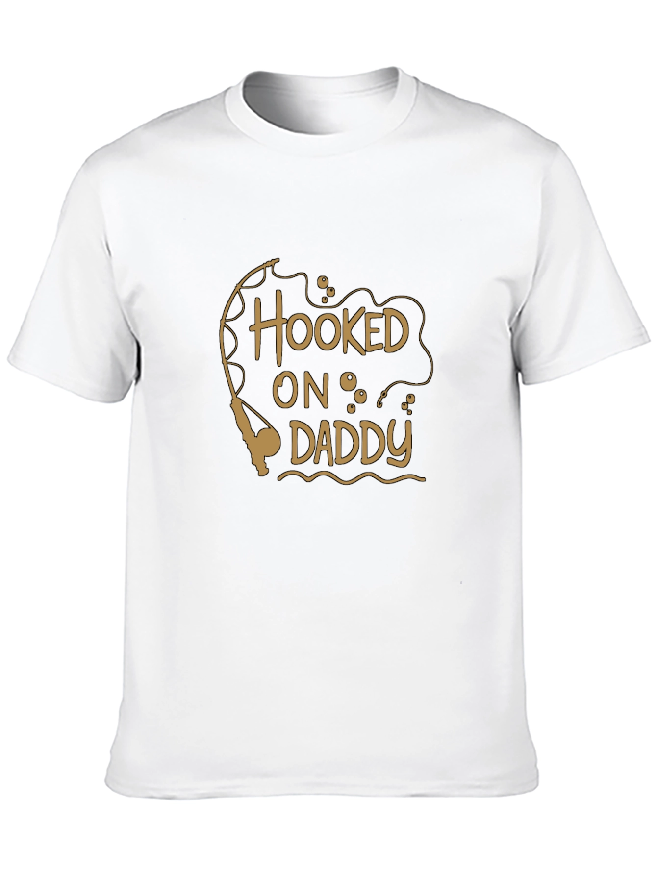 Hooked on Daddy Mens Graphic Tee