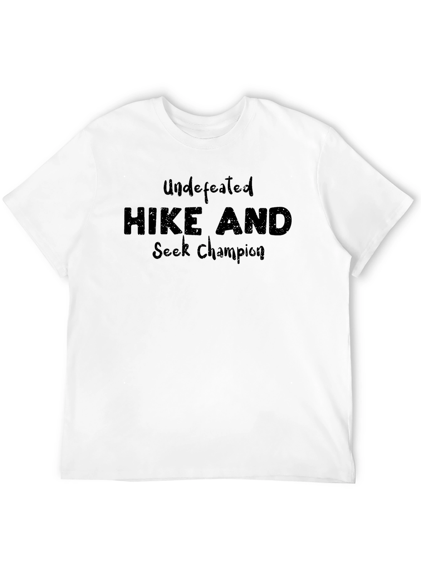 Undefeated Hike and Seek Champion Black T-Shirt