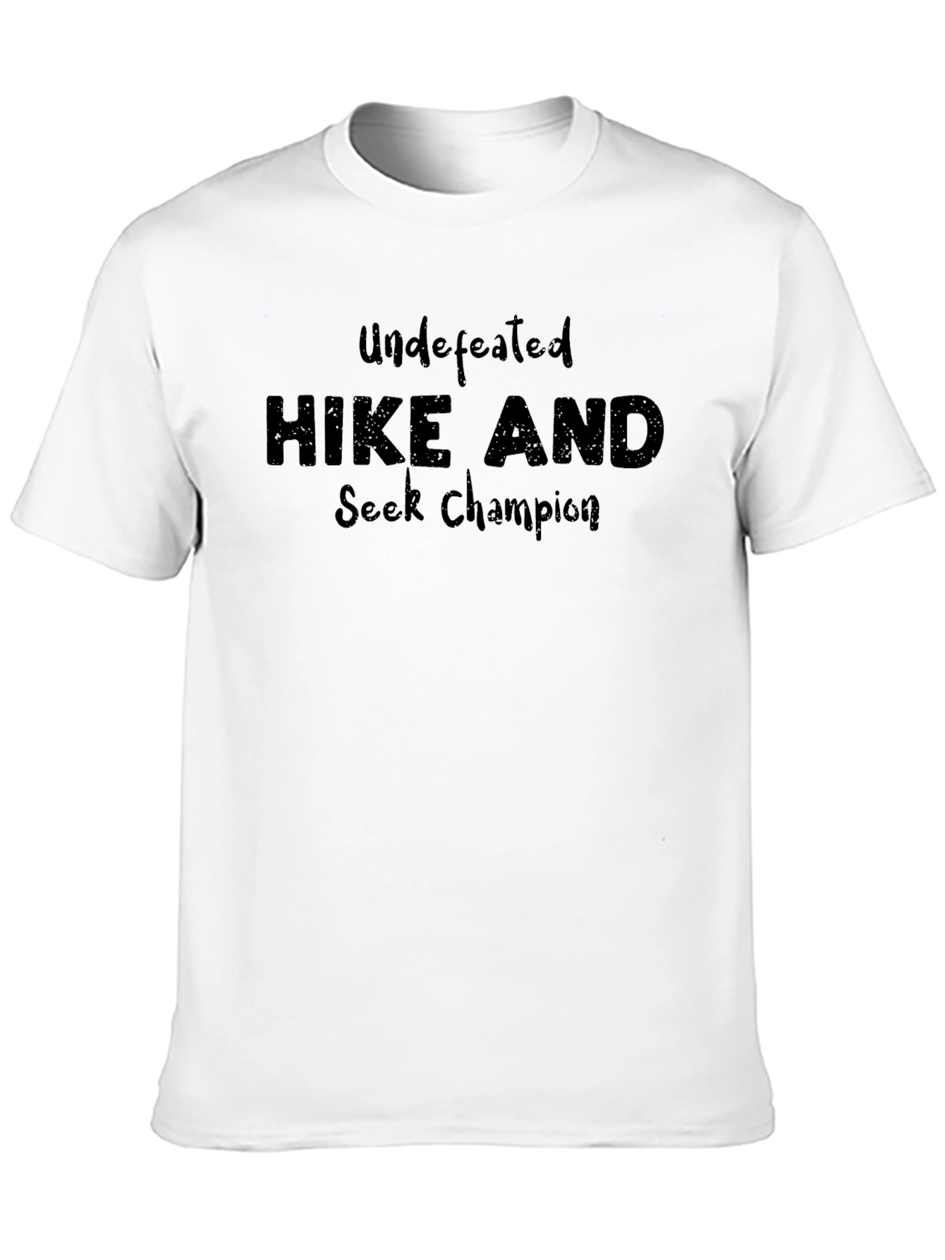 Undefeated Hike and Seek Champion Black T-Shirt
