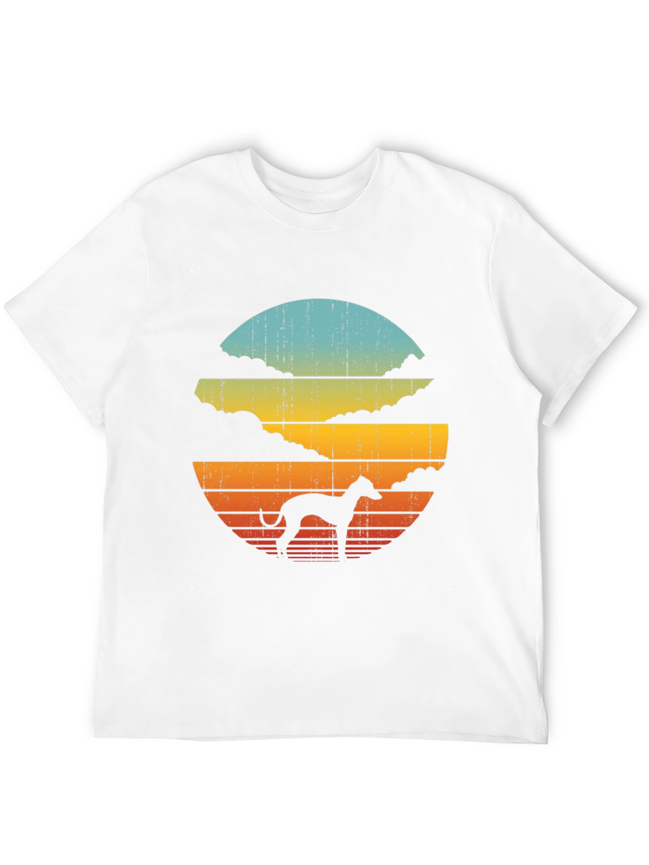 Retro Dog Silhouette Graphic Tee