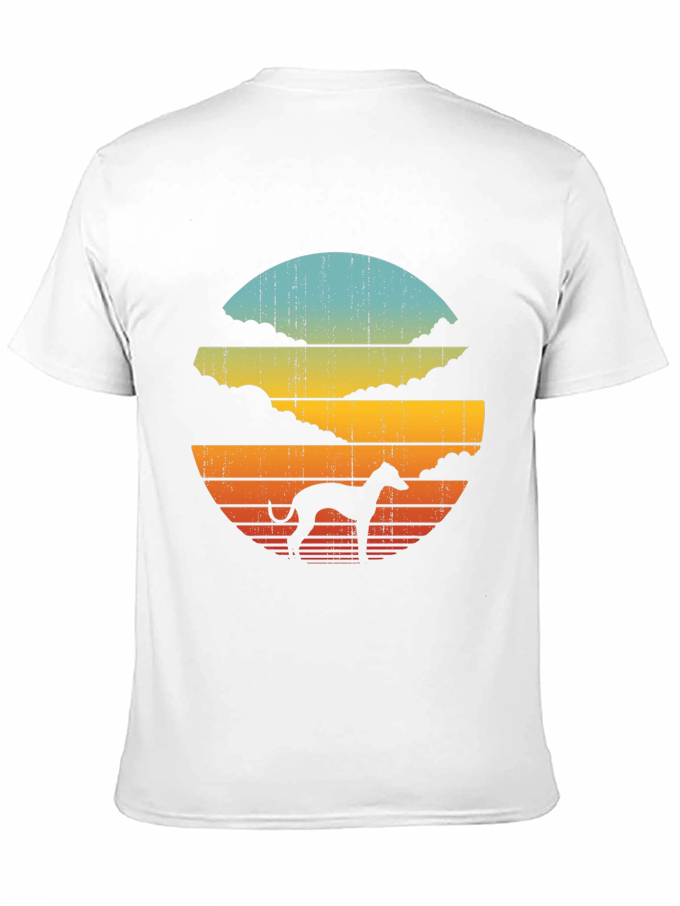 Retro Dog Silhouette Graphic Tee