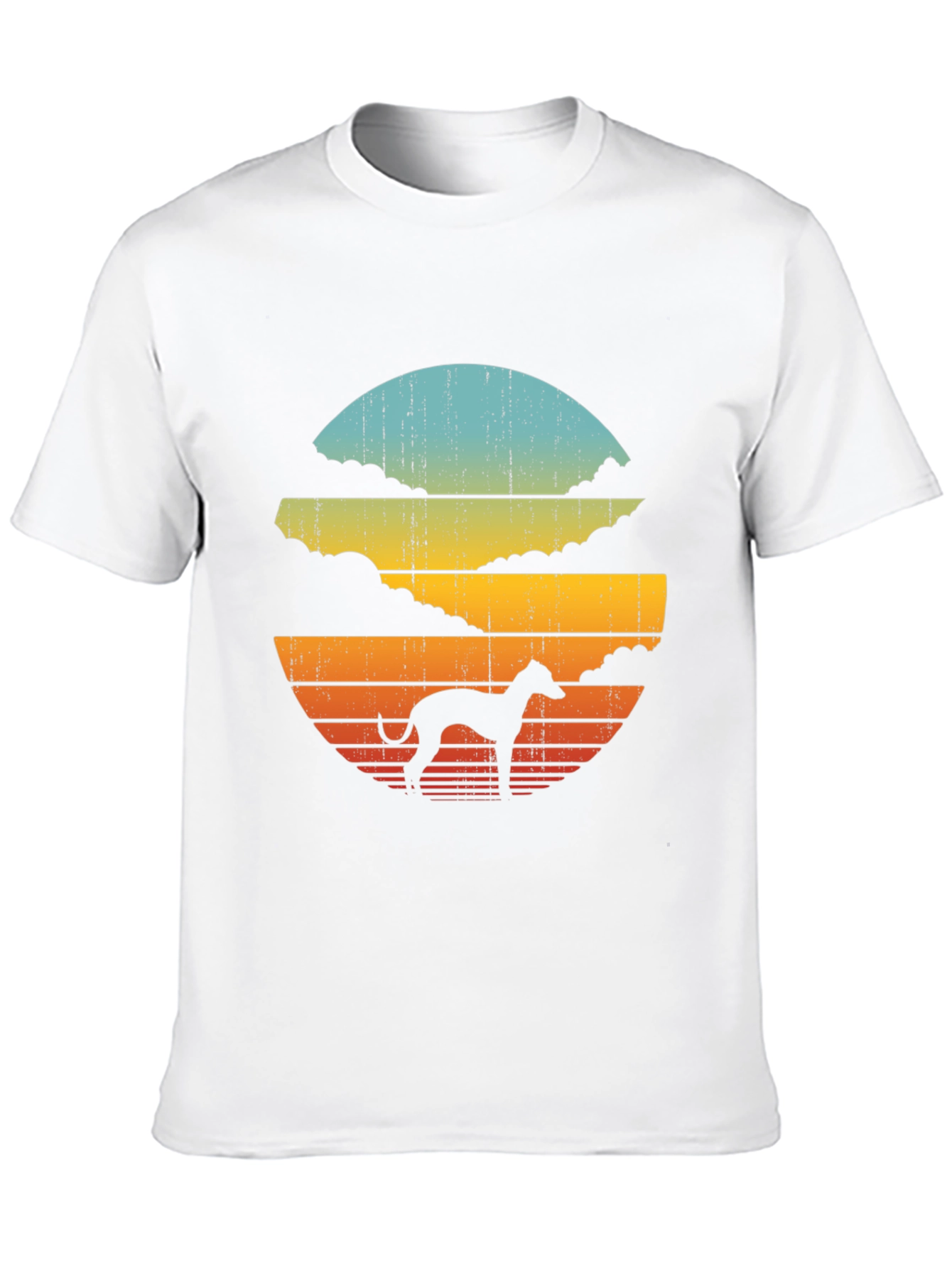 Retro Dog Silhouette Graphic Tee