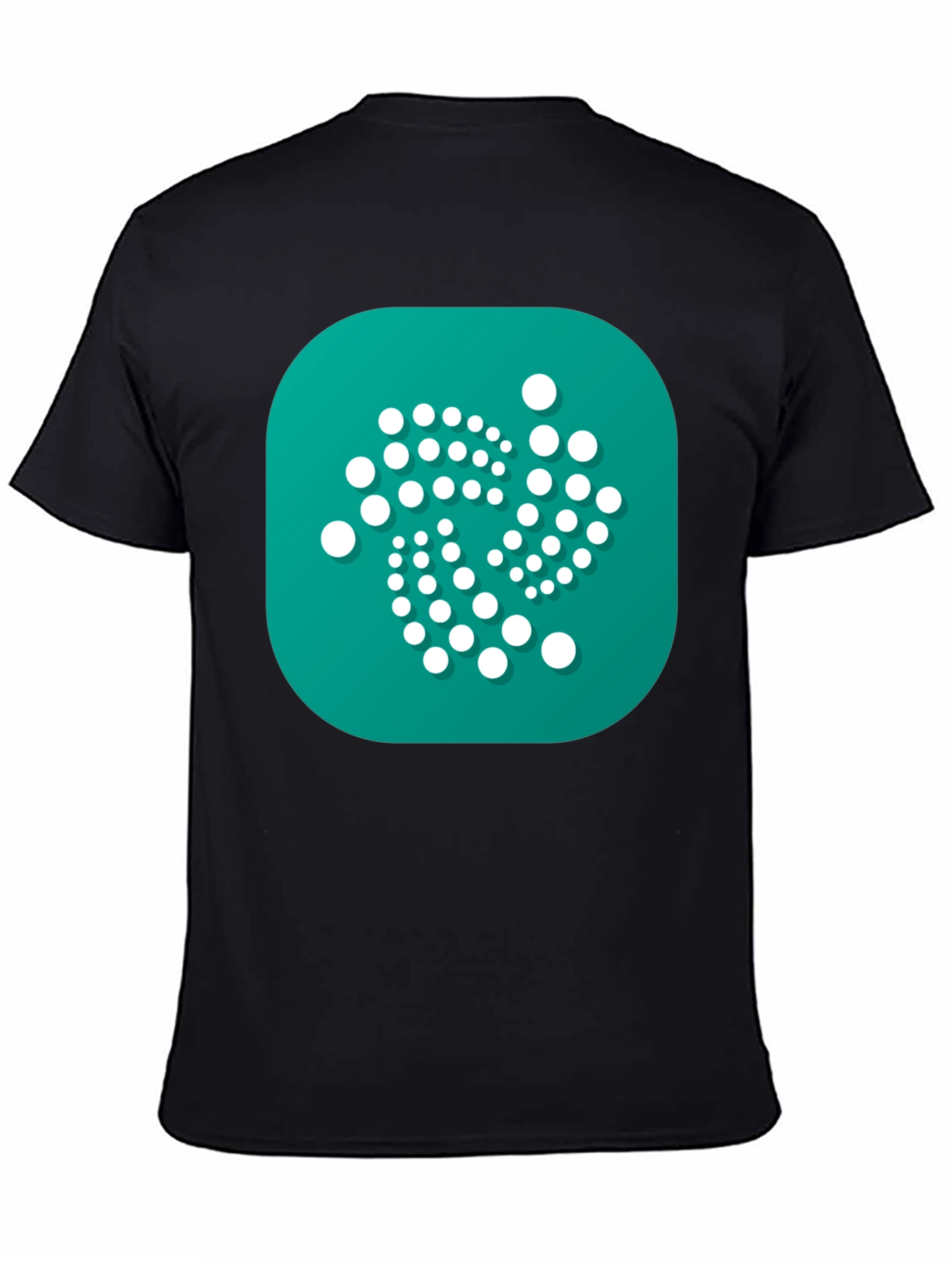 IOTA Crypto Black T-Shirt - Modern Digital Currency Design