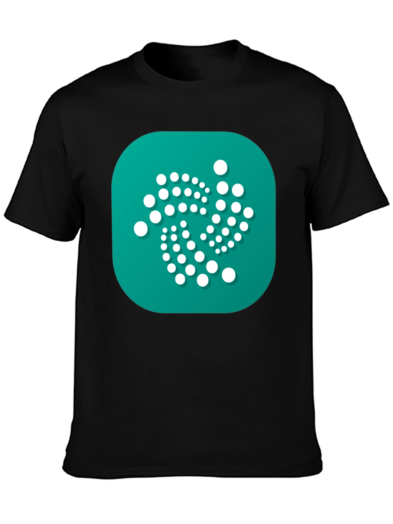 IOTA Crypto Black T-Shirt - Modern Digital Currency Design