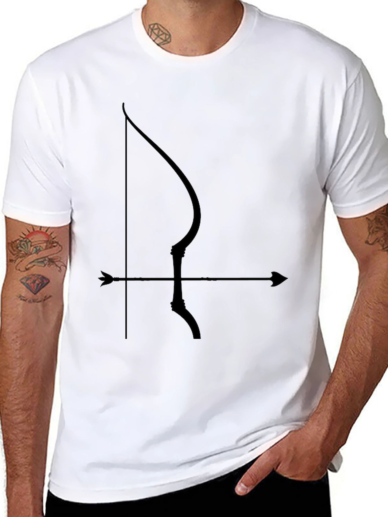 Archery Bow and Arrow Graphic Tee