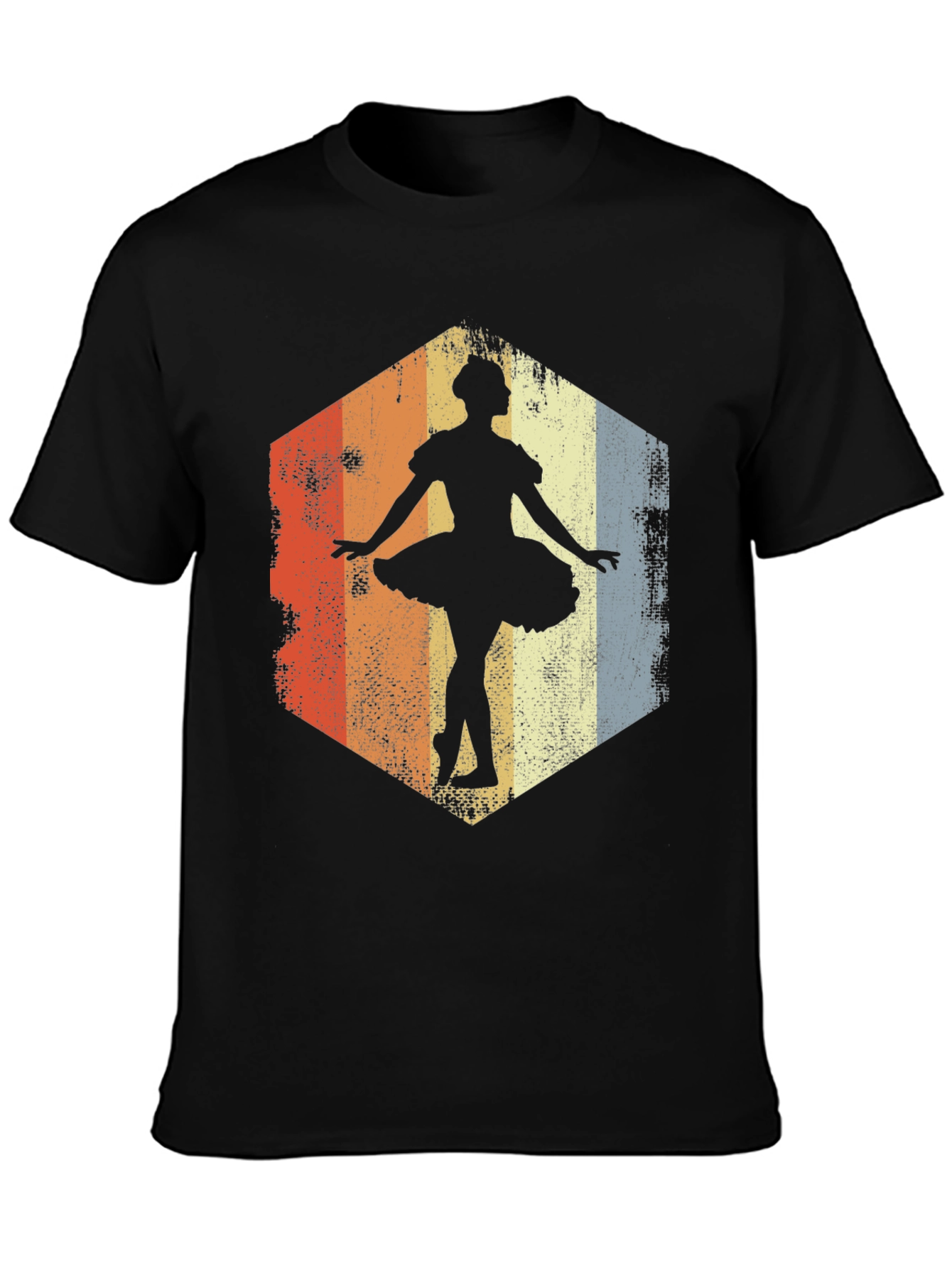 Ballerina Graphic Tee - Retro Dance Shirt
