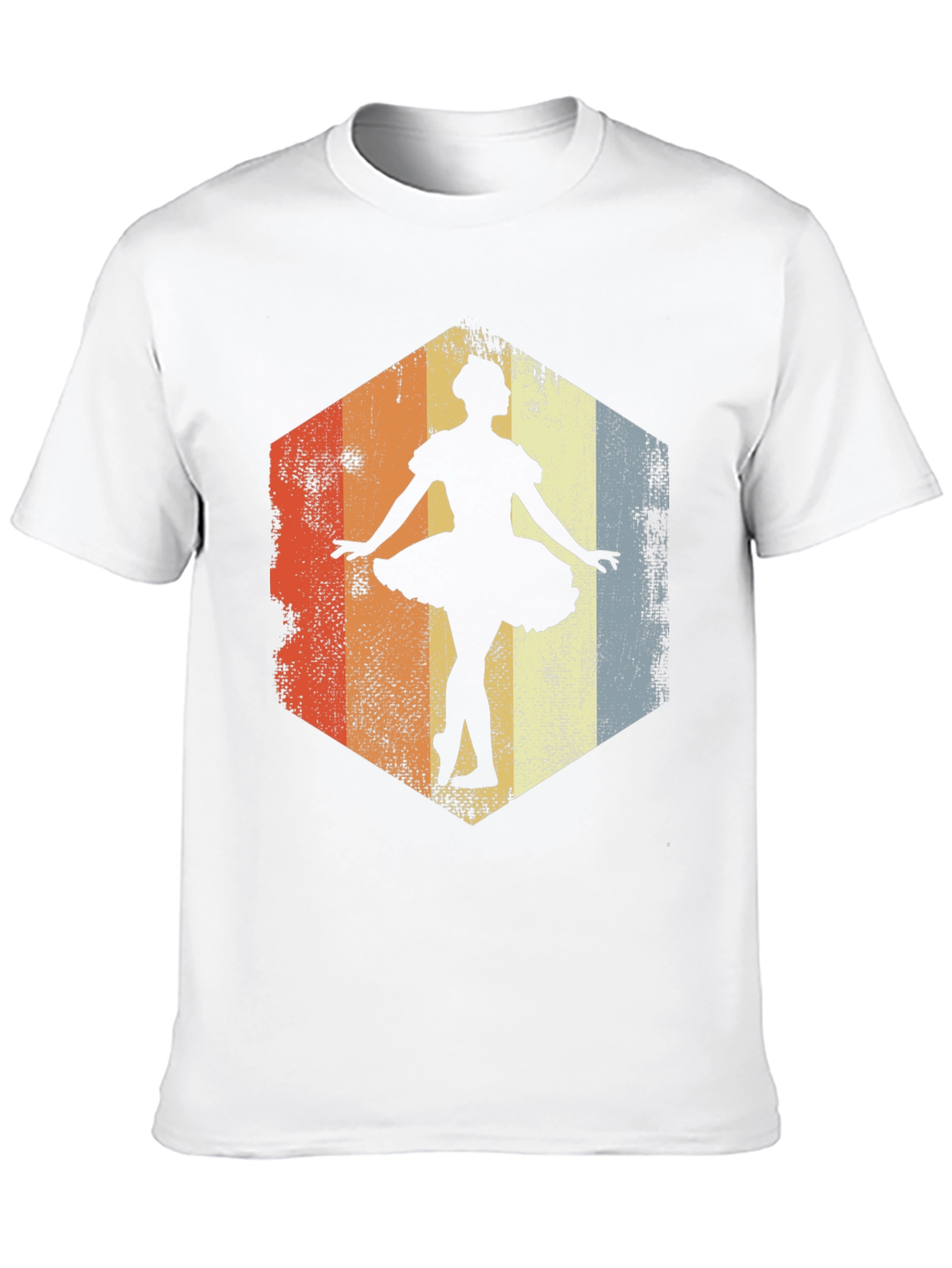 Ballerina Graphic Tee - Retro Dance Shirt