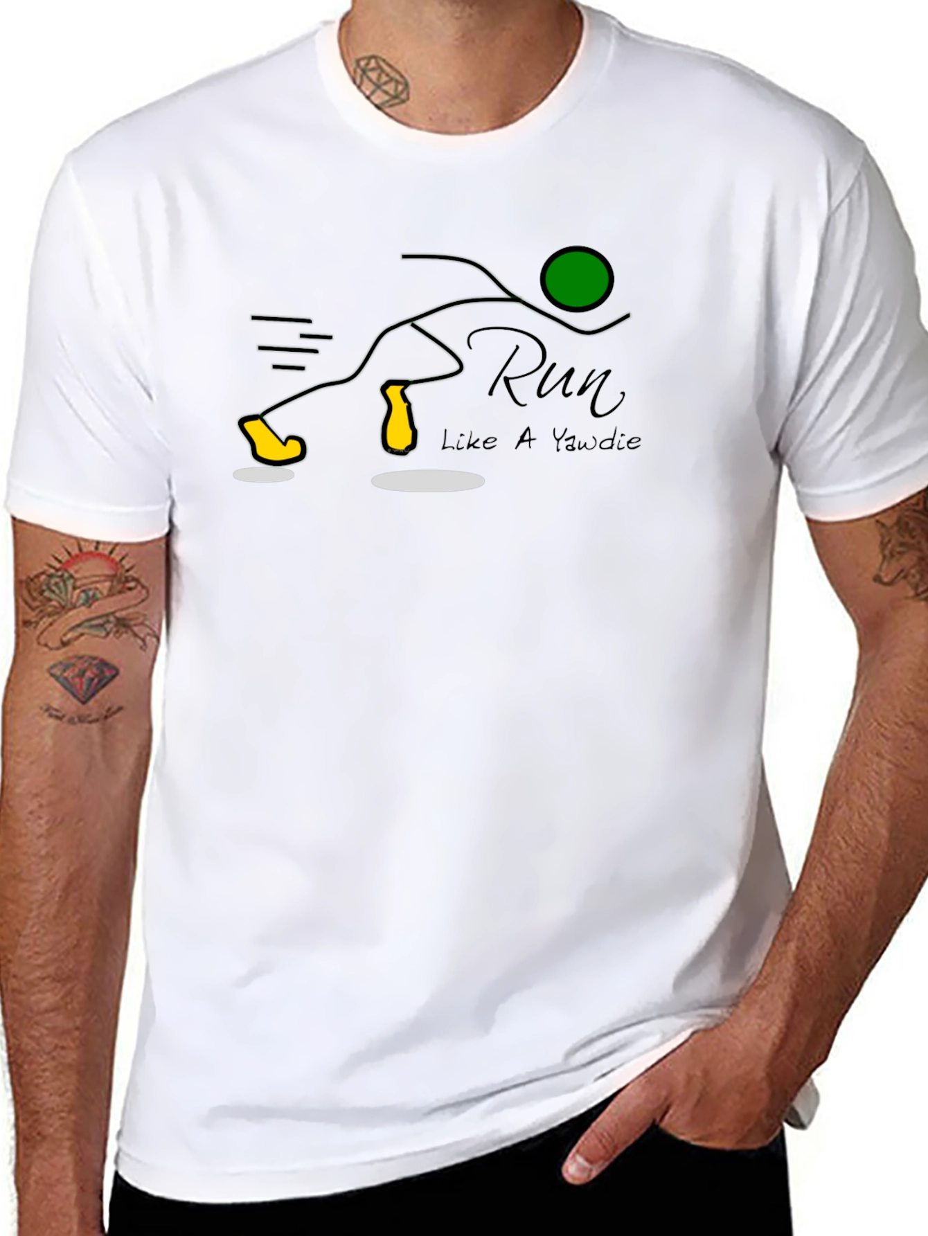 Run Like a Yawdie T-Shirt: Fun Graphic Tee