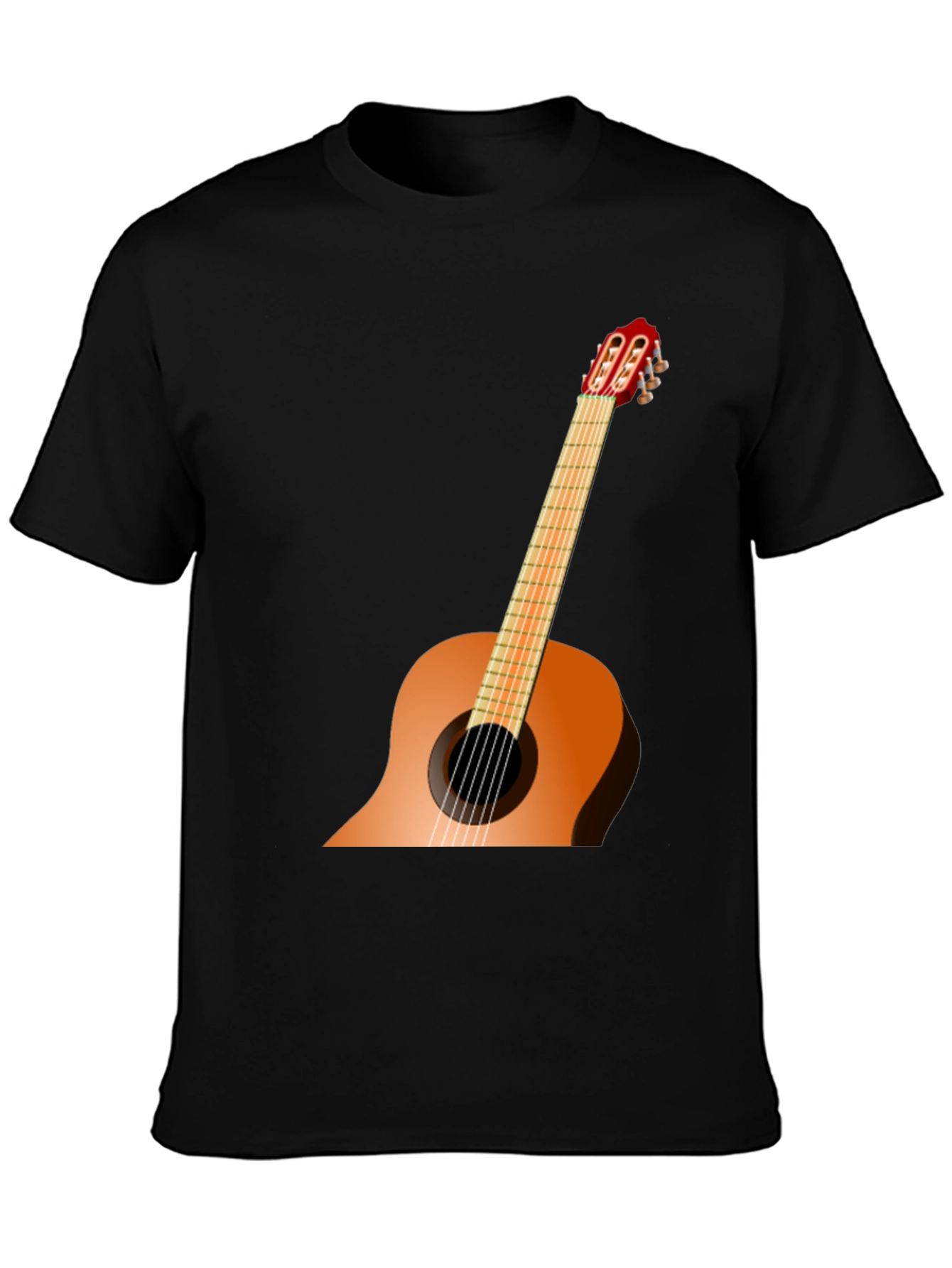 Guitar Graphic Black T-Shirt