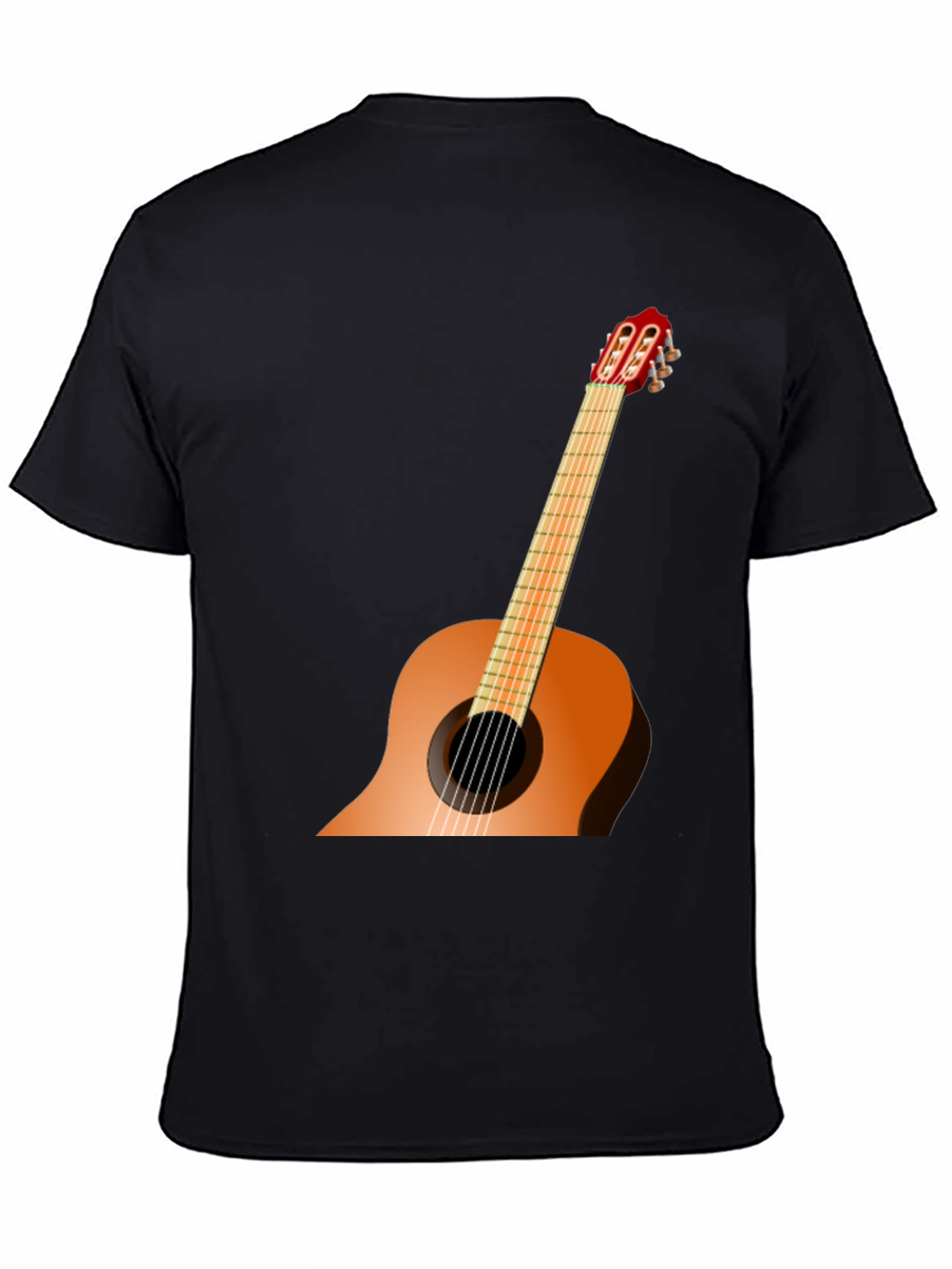 Guitar Graphic Black T-Shirt