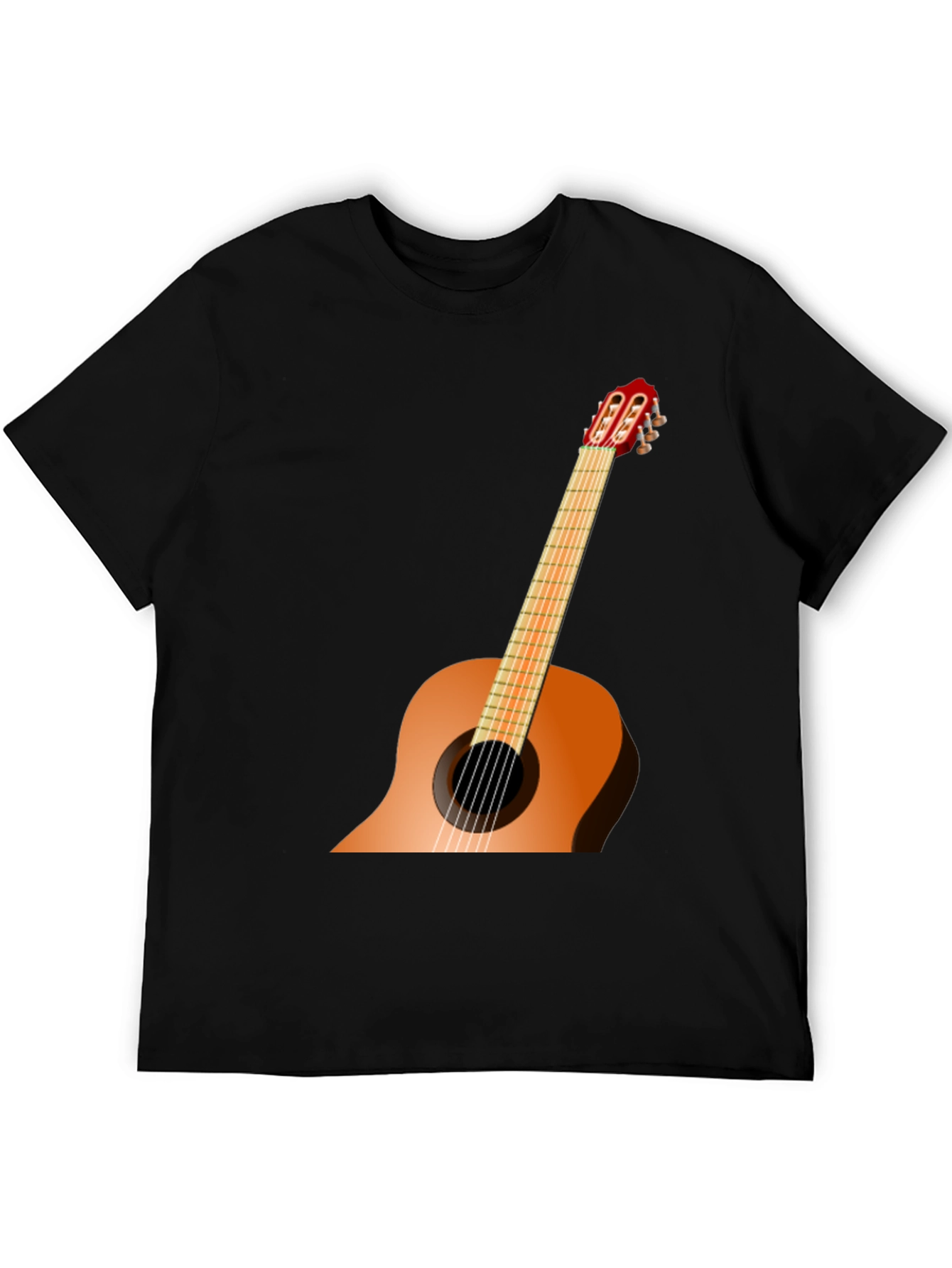 Guitar Graphic Black T-Shirt