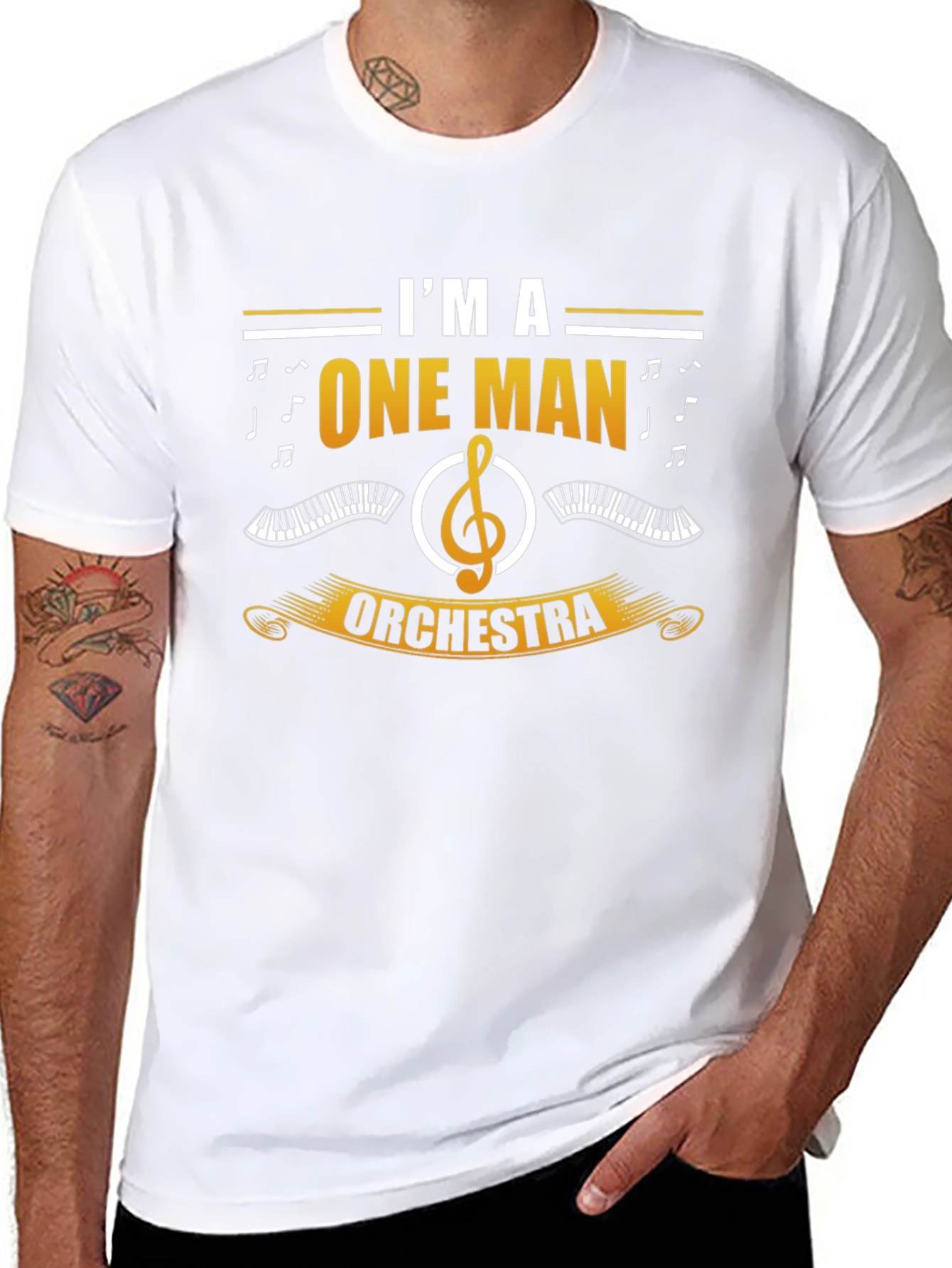 One Man Orchestra T-Shirt - Musician Novelty Tee
