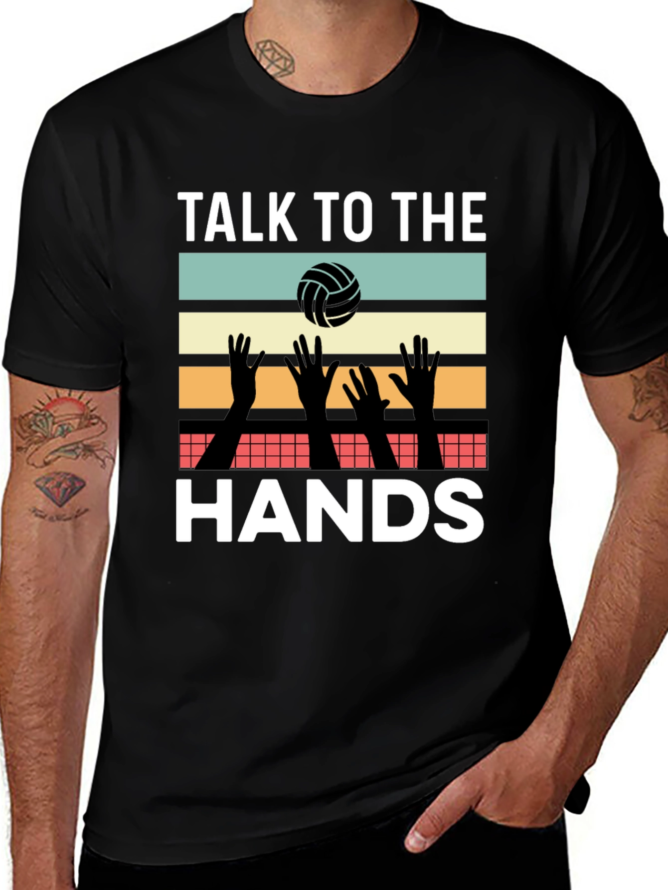 Talk To The Hands Volleyball Graphic Tee