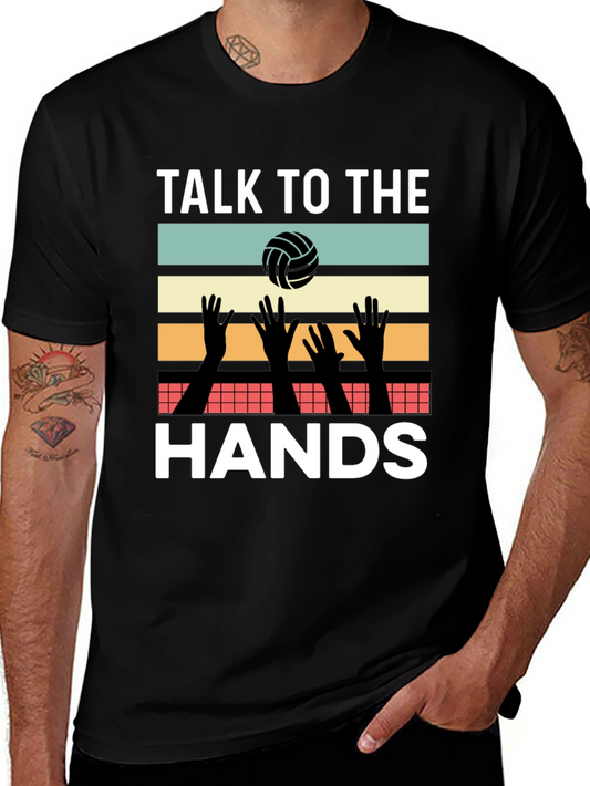 Talk To The Hands Volleyball Graphic Tee