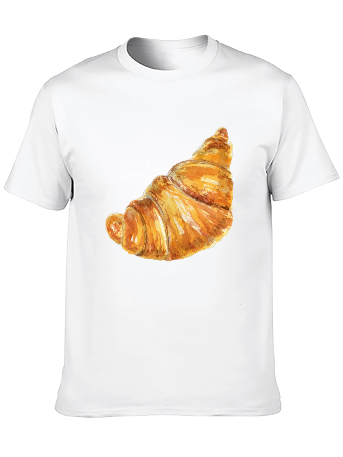 Croissant Graphic T-Shirt - Funny Food Tee