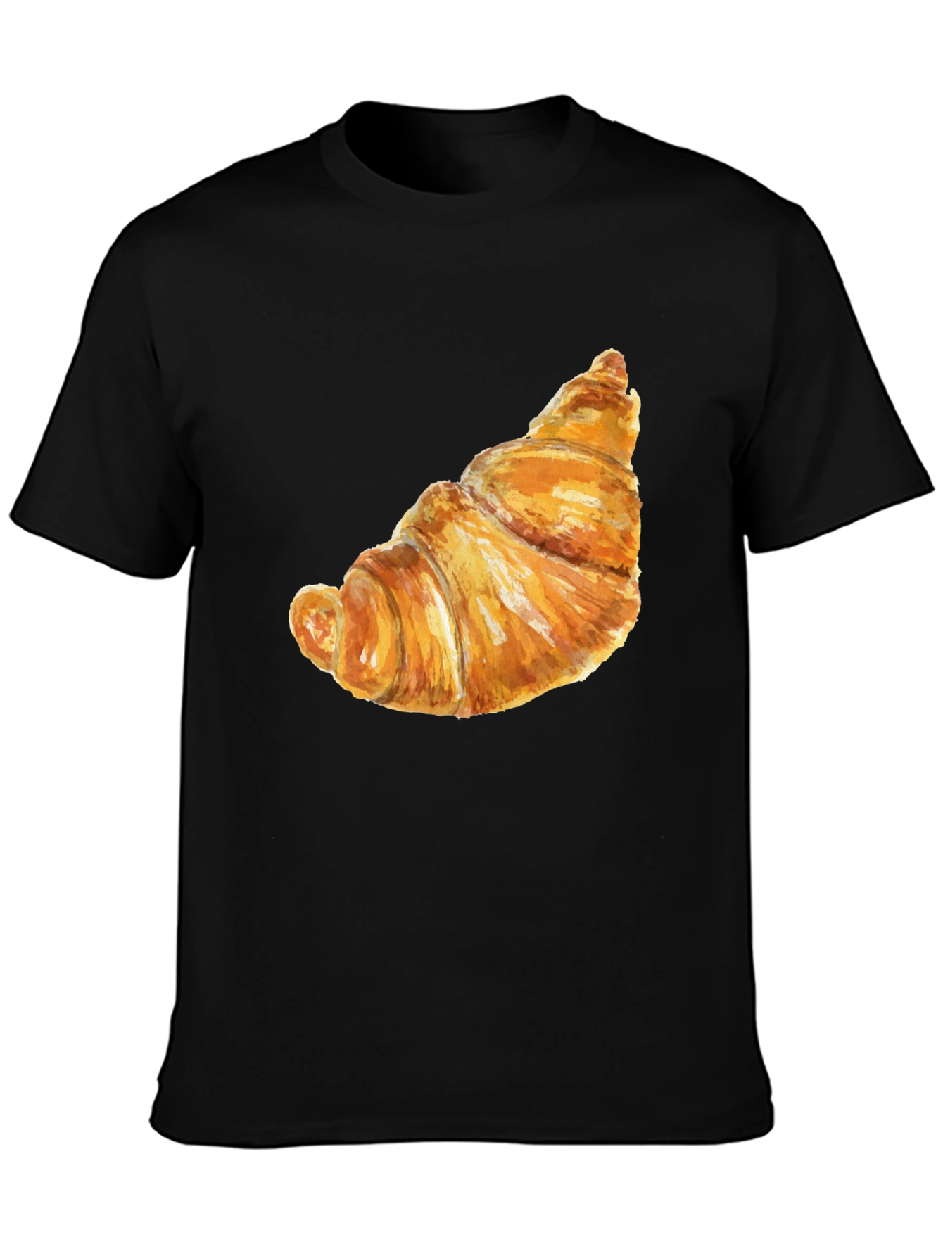 Croissant Graphic T-Shirt - Funny Food Tee