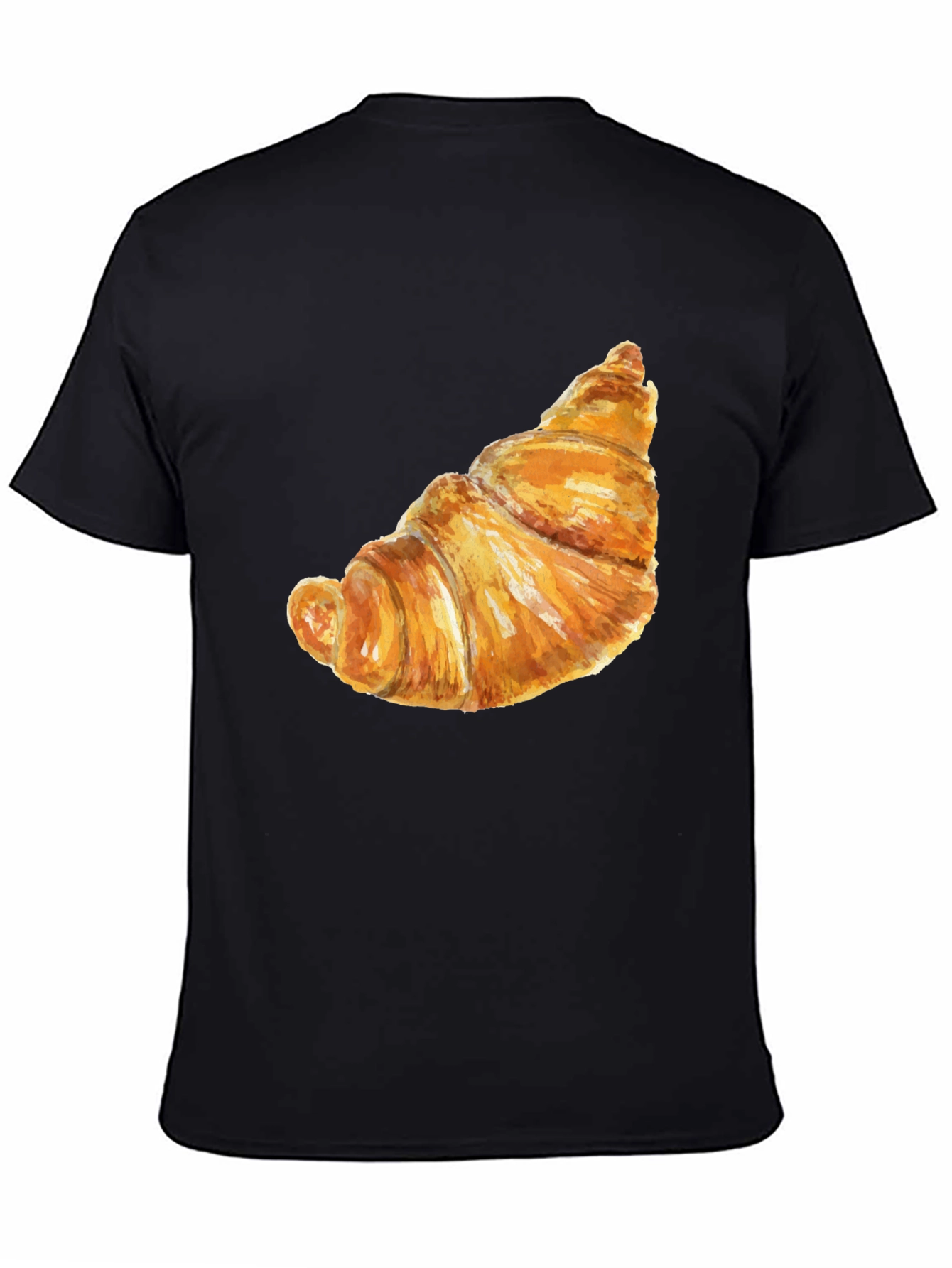 Croissant Graphic T-Shirt - Funny Food Tee