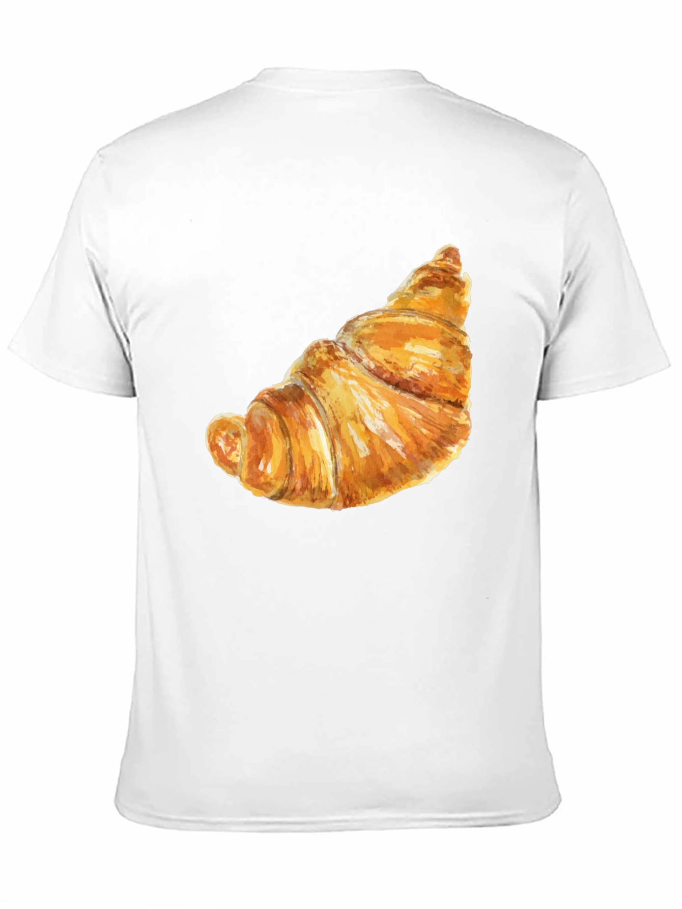 Croissant Graphic T-Shirt - Funny Food Tee