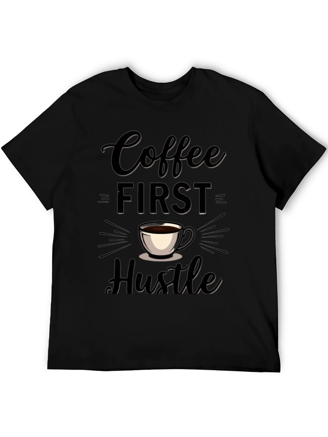 Coffee First Hustle Tee - Trendy Casual Wear