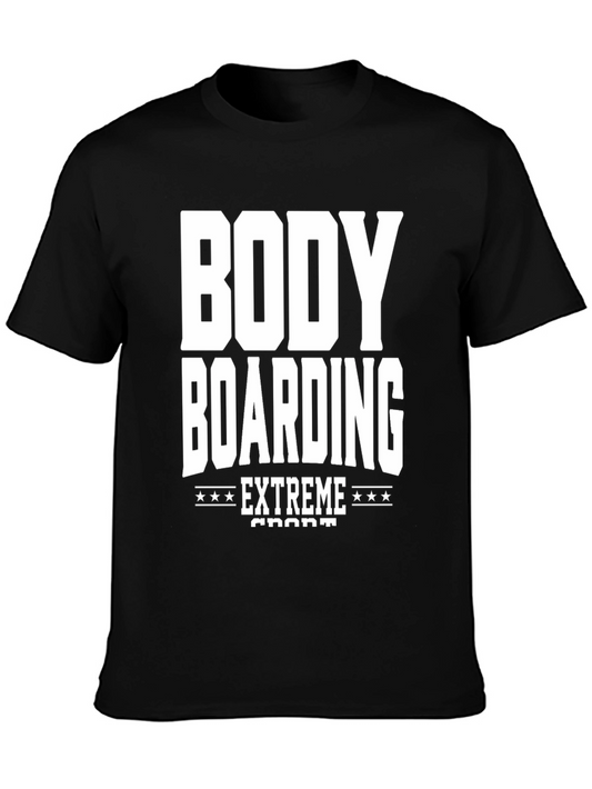 Body Boarding Extreme Sport Black Tee