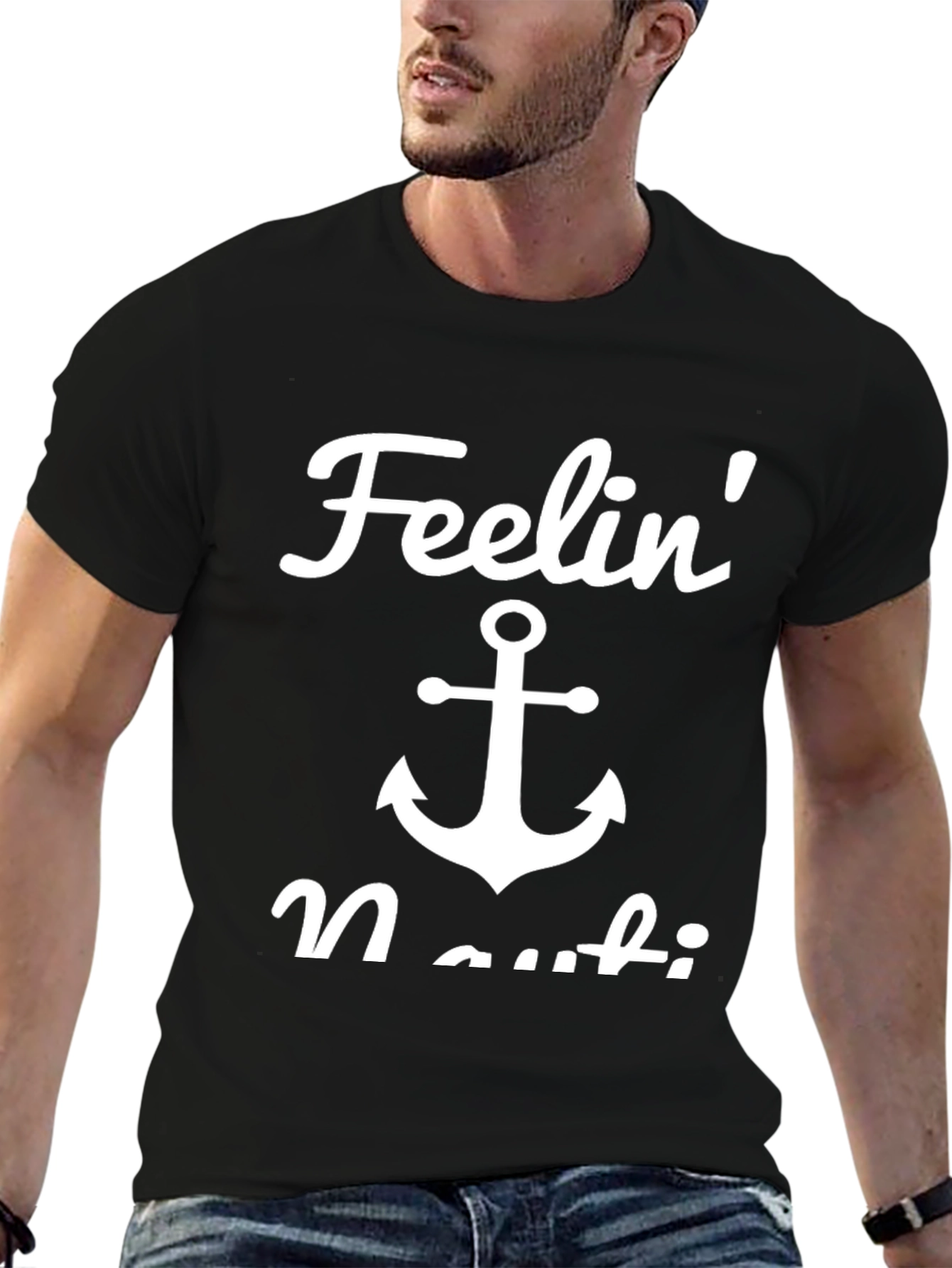 Feelin Nauti Black Graphic Tee