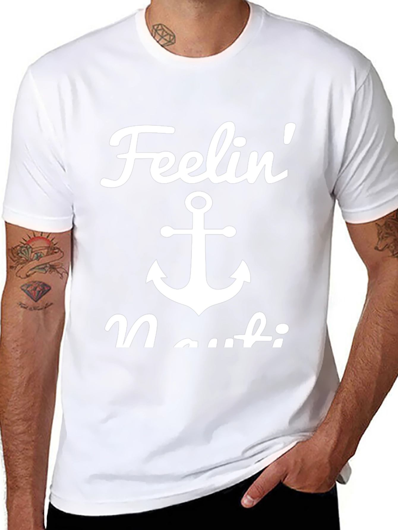 Feelin Nauti Black Graphic Tee