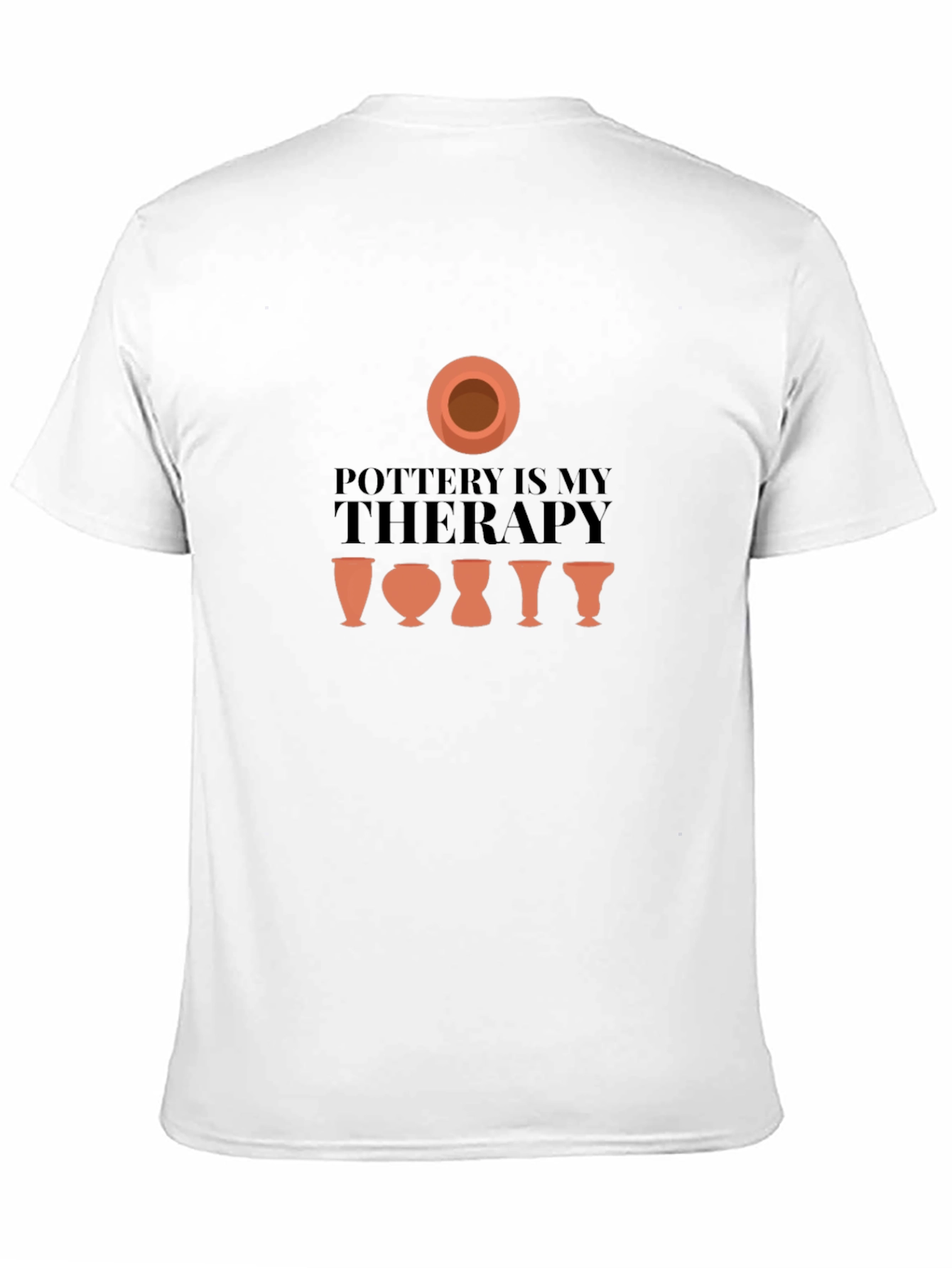 Pottery is My Therapy Black T-Shirt