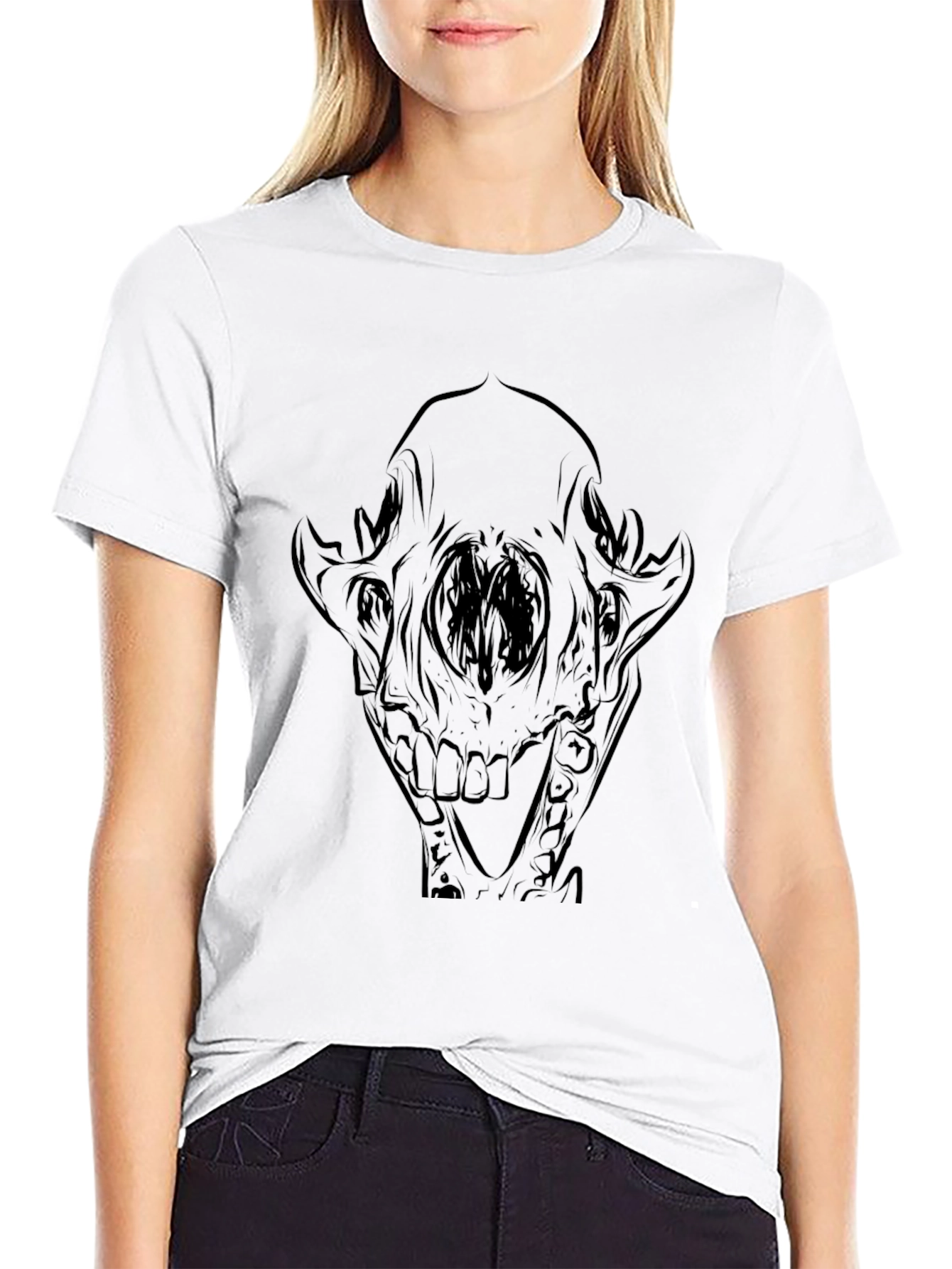 Skull Graphic Tee - Mens Black T-Shirt