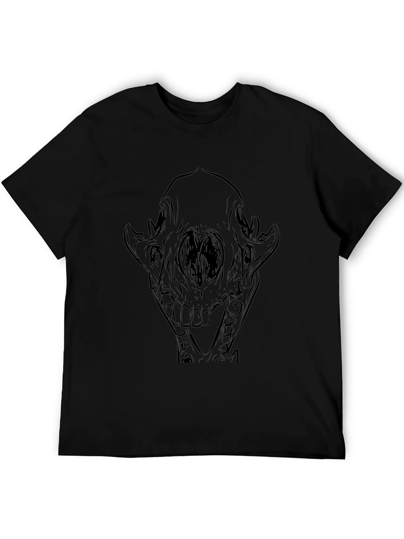 Skull Graphic Tee - Mens Black T-Shirt