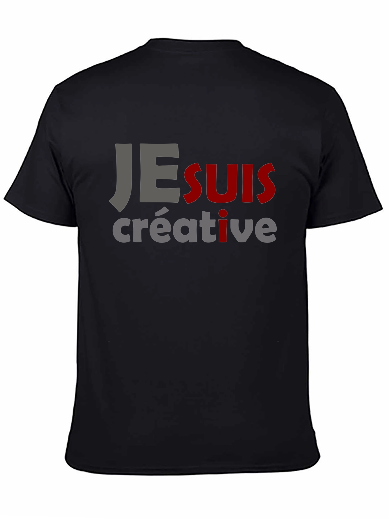 Je Suis Creative Graphic T-Shirt - Black