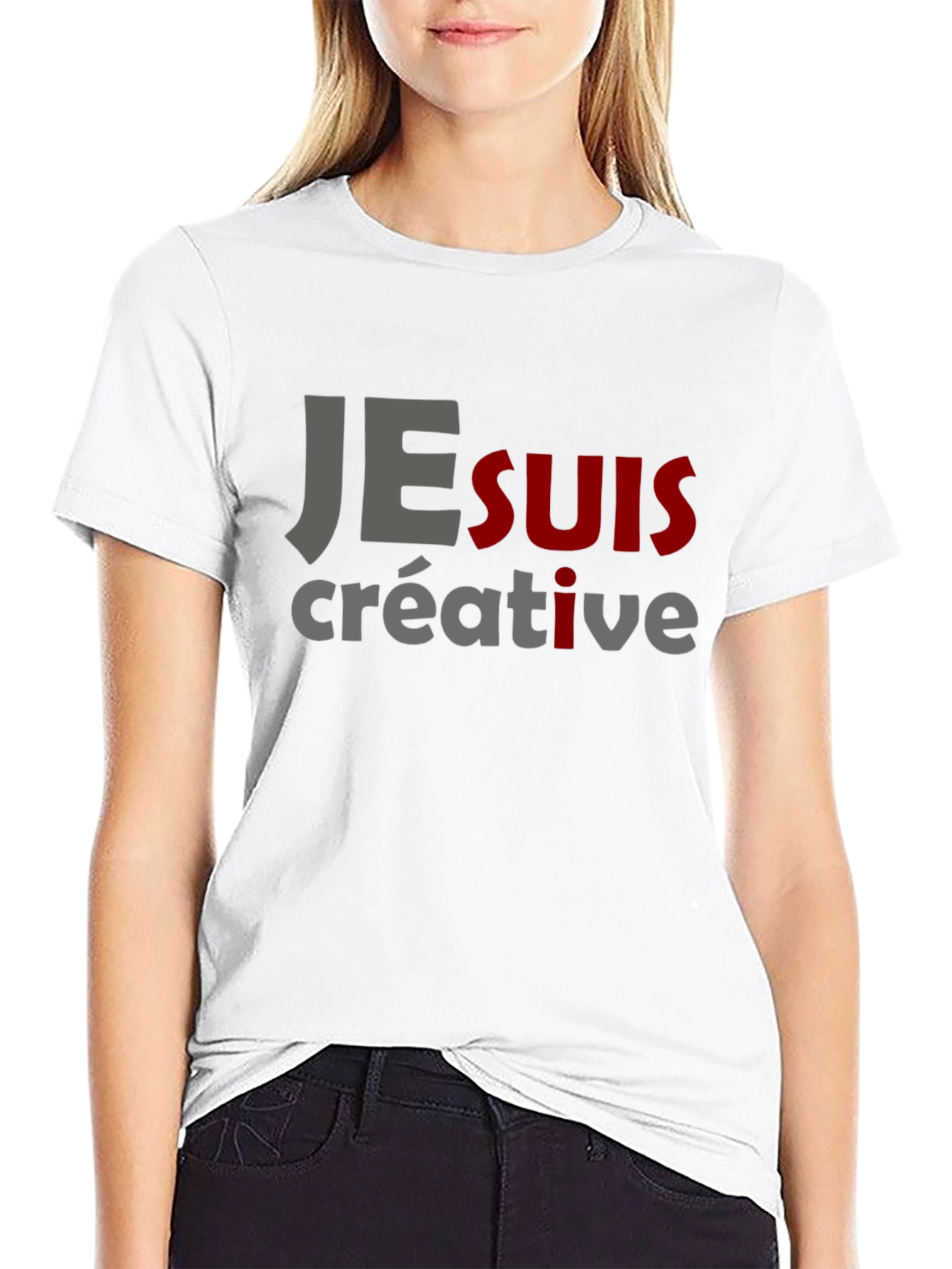 Je Suis Creative Graphic T-Shirt - Black