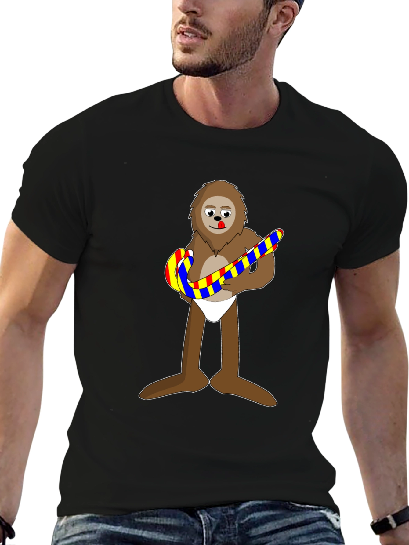 Novelty Cartoon Sloth T-Shirt