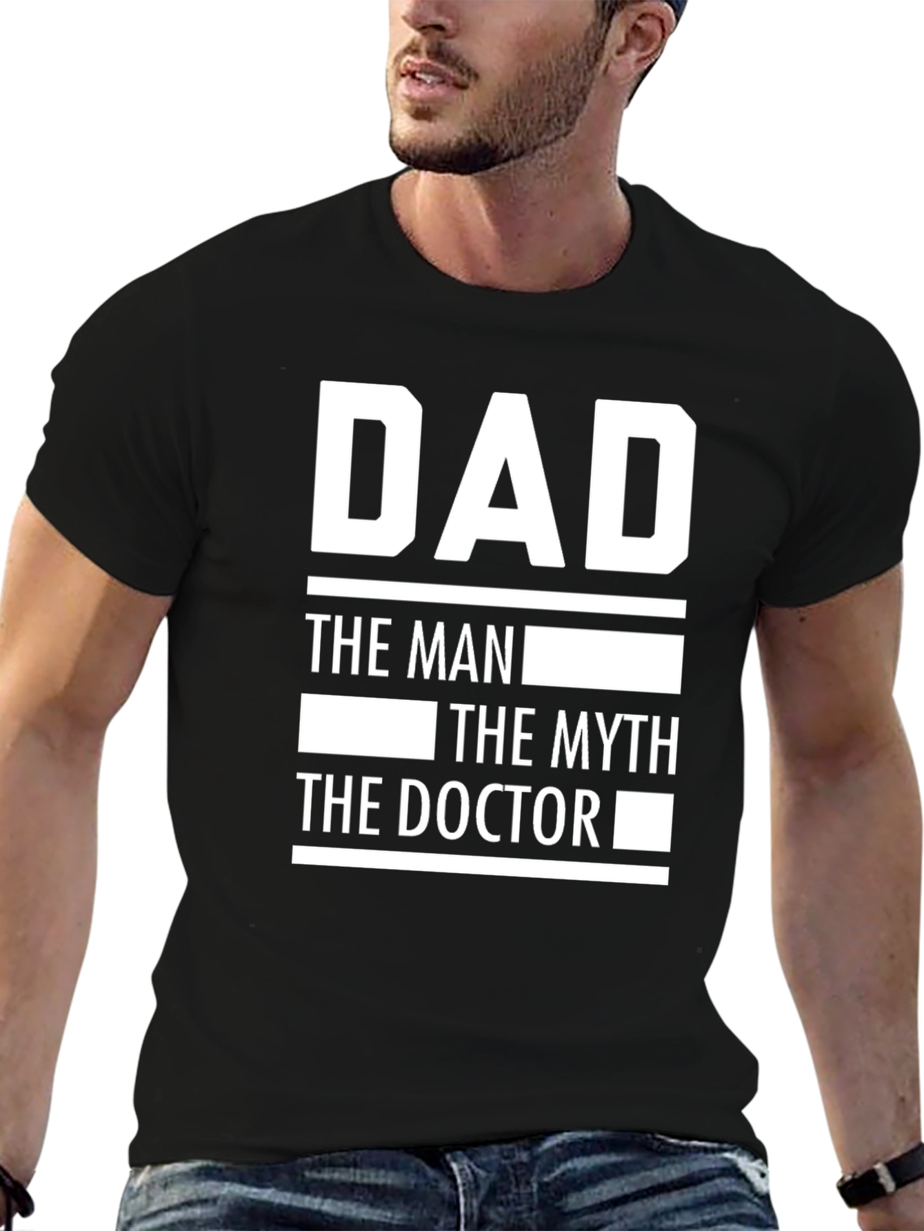 Dad The Man Myth Doctor Novelty T-Shirt