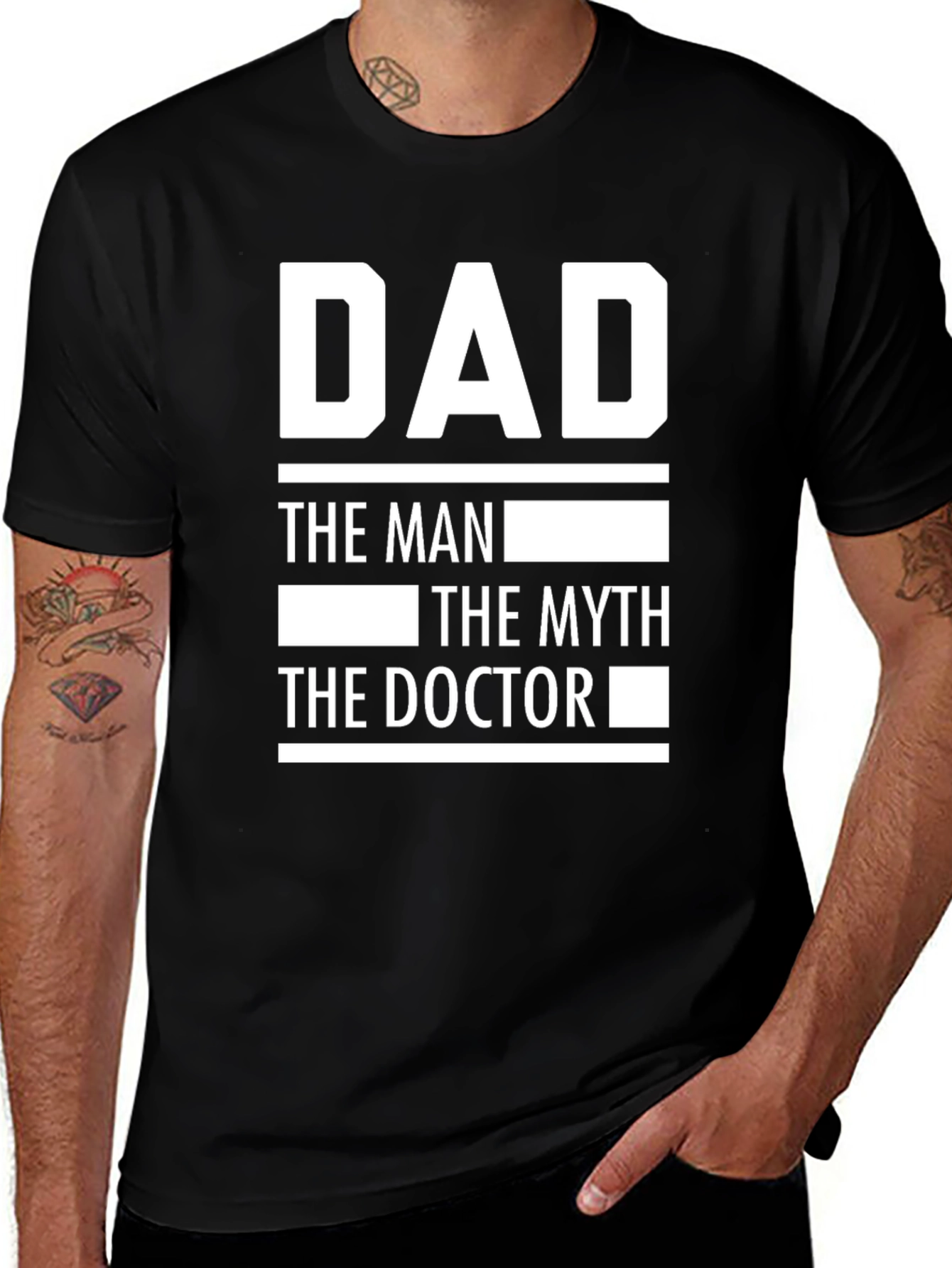 Dad The Man Myth Doctor Novelty T-Shirt