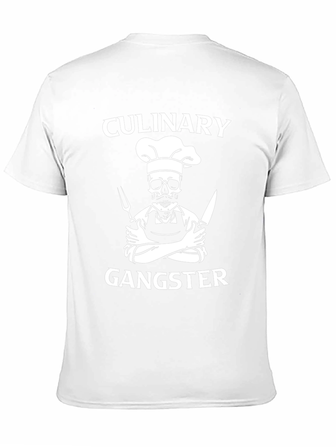 Culinary Gangster T-Shirt - Chef Skull Design